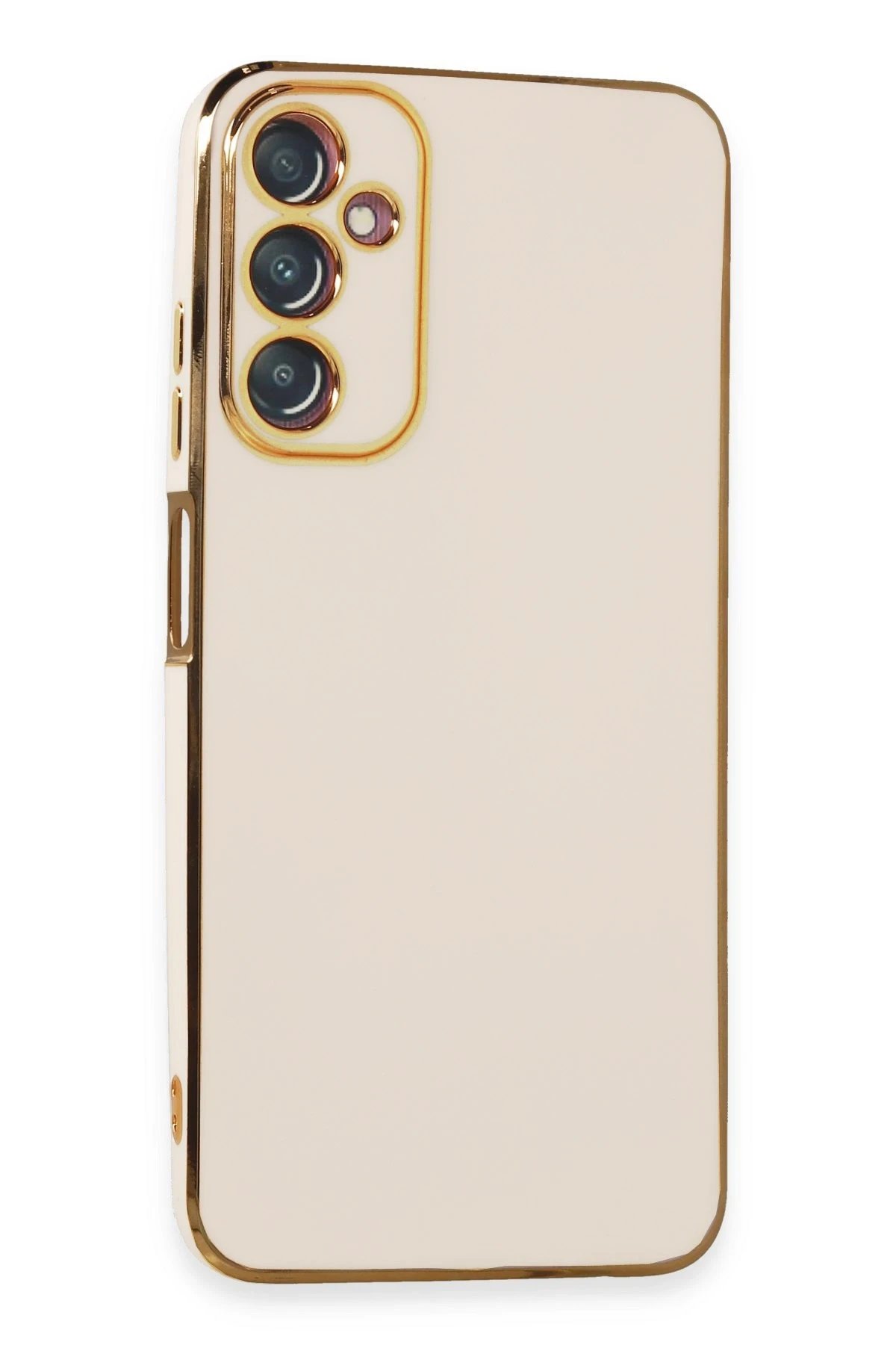 Samsung Galaxy A05S Kılıf Volet Silikon - Beyaz-(5796)
