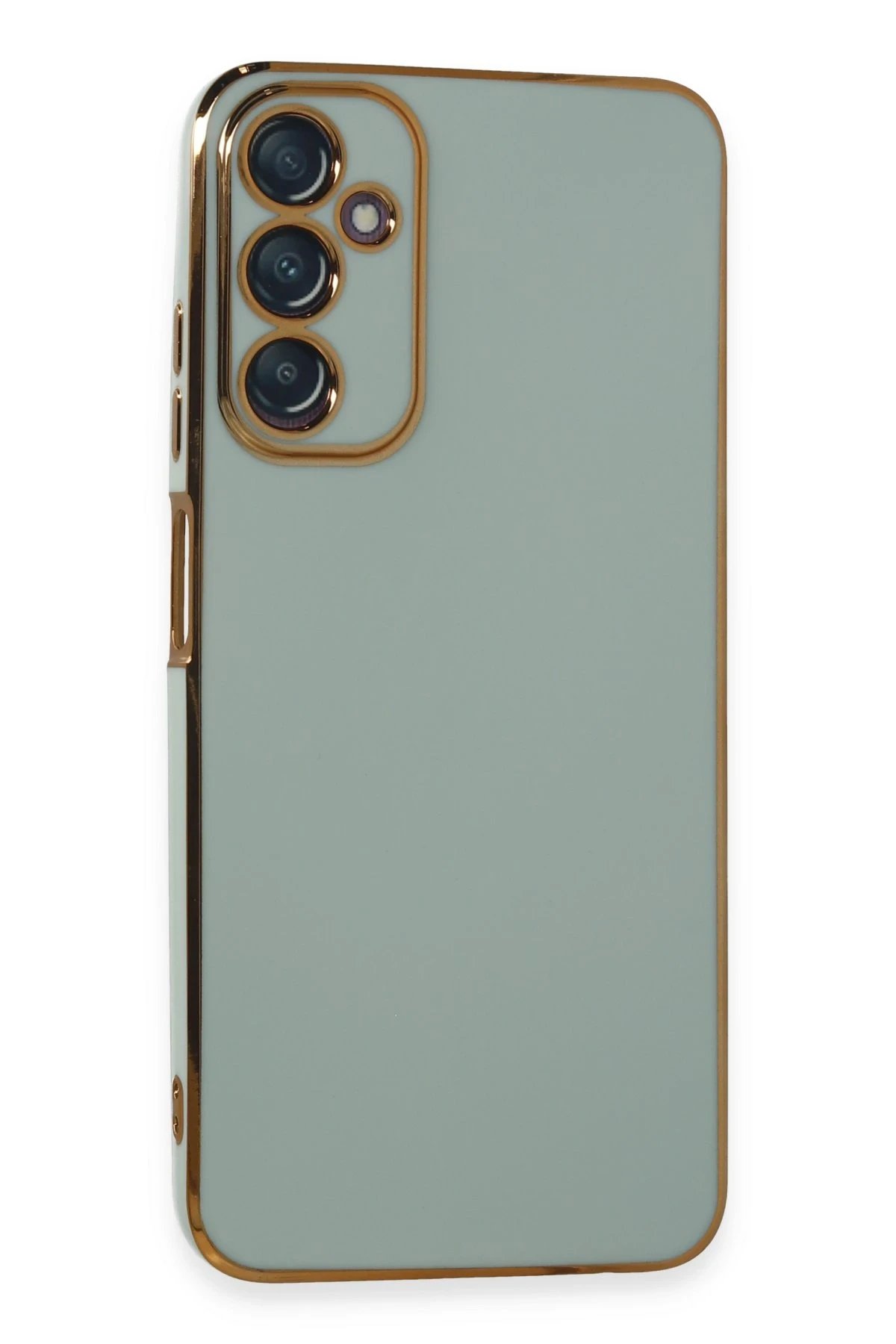 Samsung Galaxy A05S Kılıf Volet Silikon - Açık Yeşil-(5796)