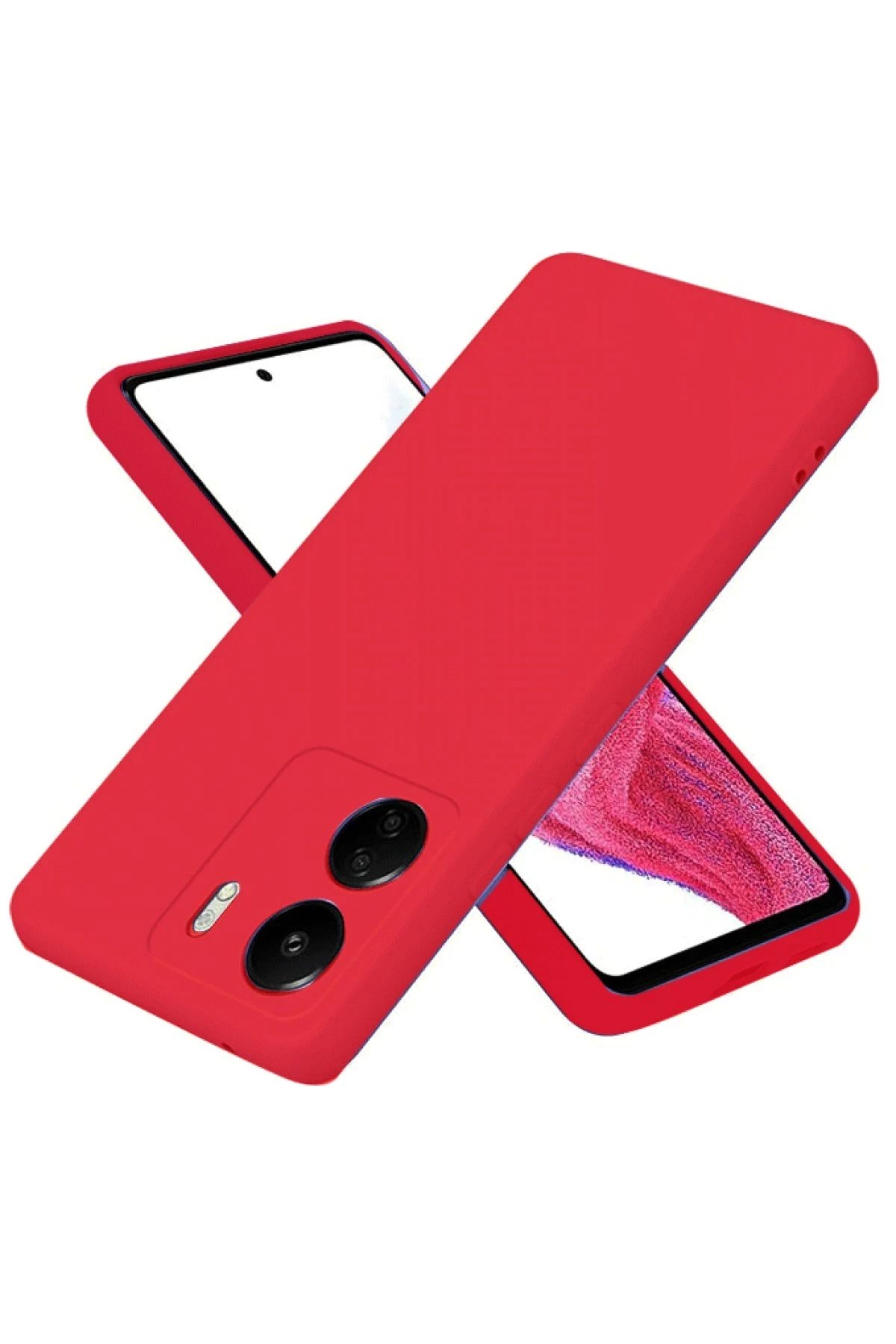 Xiaomi Redmi 13C Kılıf First Silikon - Kırmızı-(5796)