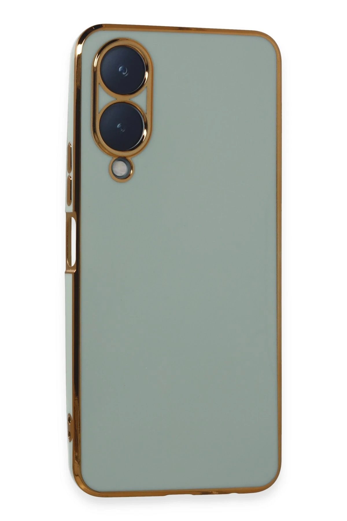 Vivo Y17S Kılıf Volet Silikon - Açık Yeşil-(5796)