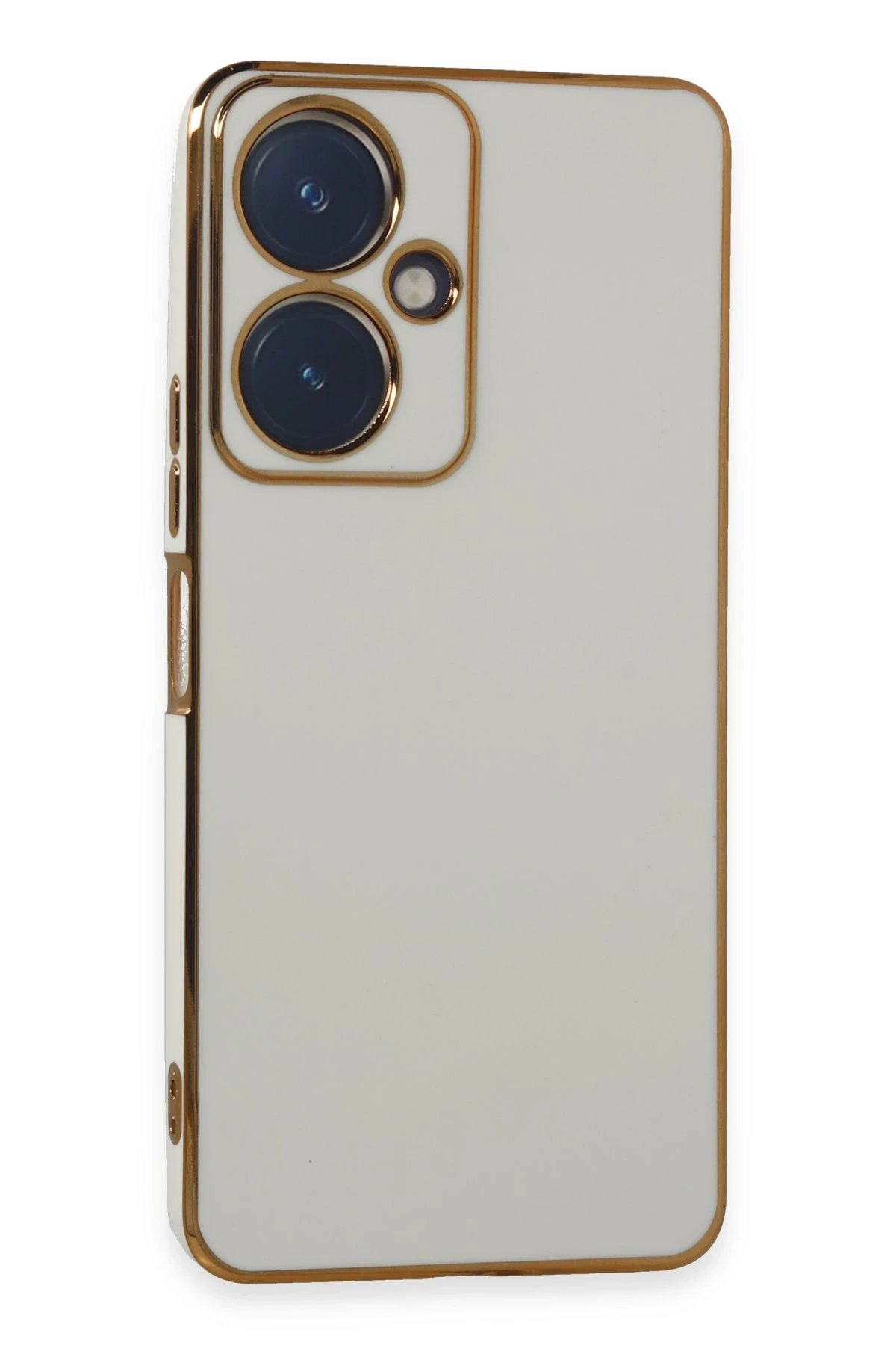 Vivo Y27 Kılıf Volet Silikon - Beyaz-(5796)