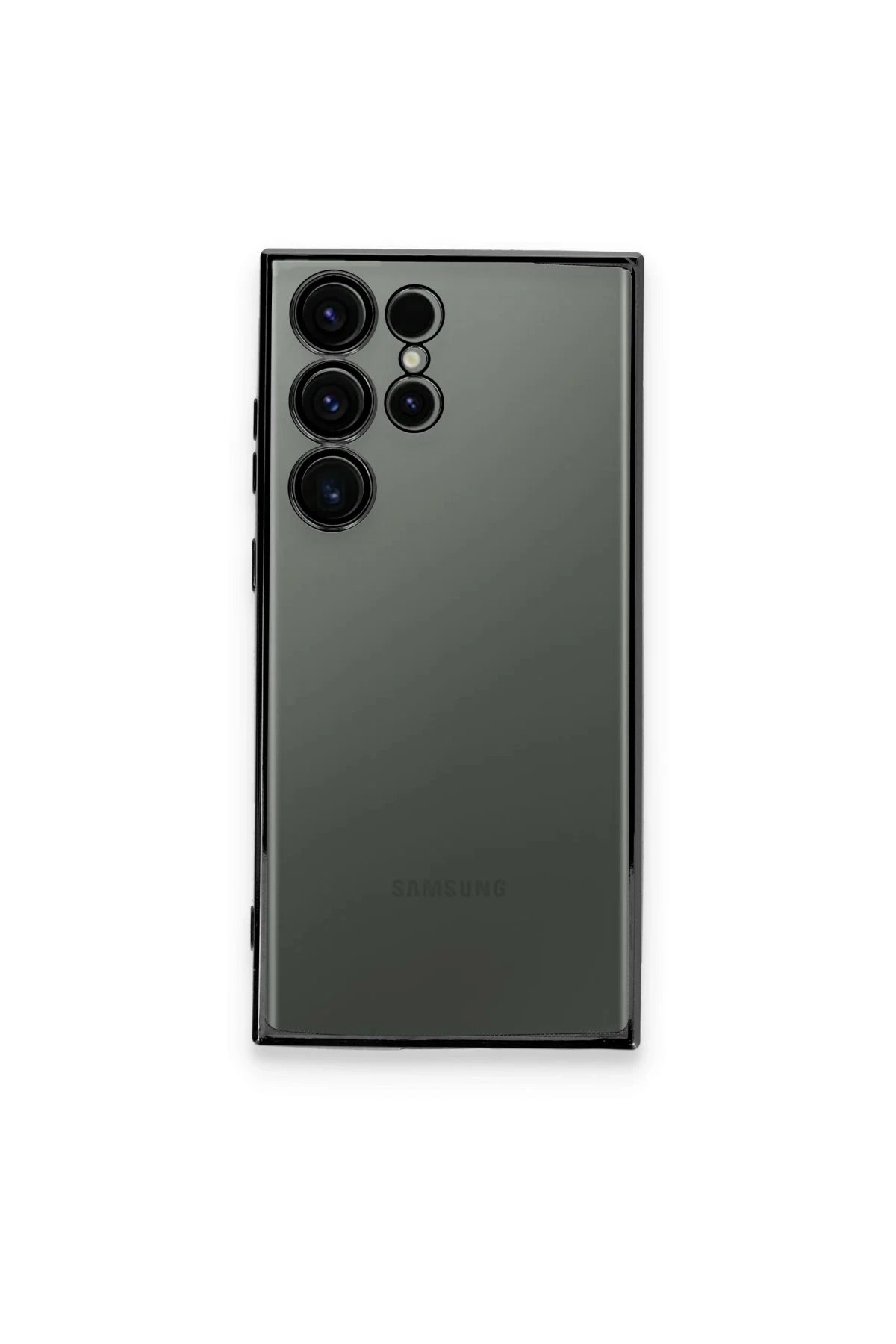 Samsung Galaxy S24 Ultra Kılıf Lensli Silikon - Yeşil-(5796)