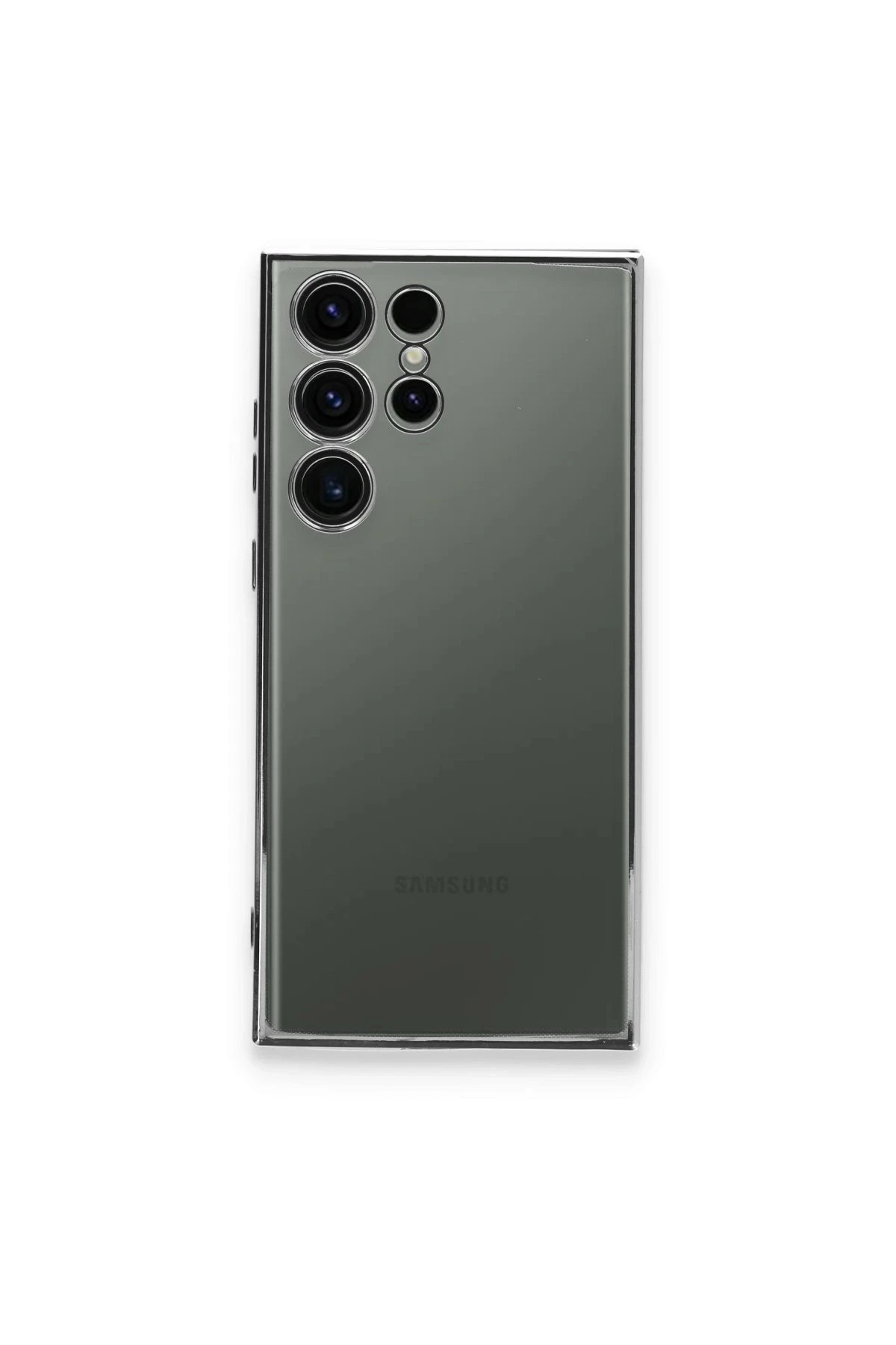 Samsung Galaxy S24 Ultra Kılıf Lensli Silikon - Mor-(5796)