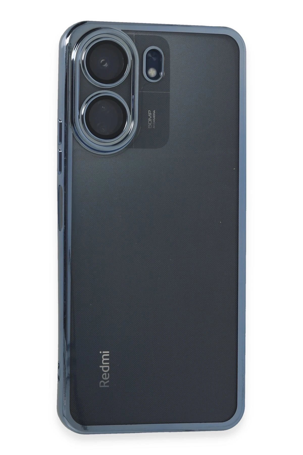 Xiaomi Redmi 13C Kılıf Lensli Silikon - Lacivert-(5796)