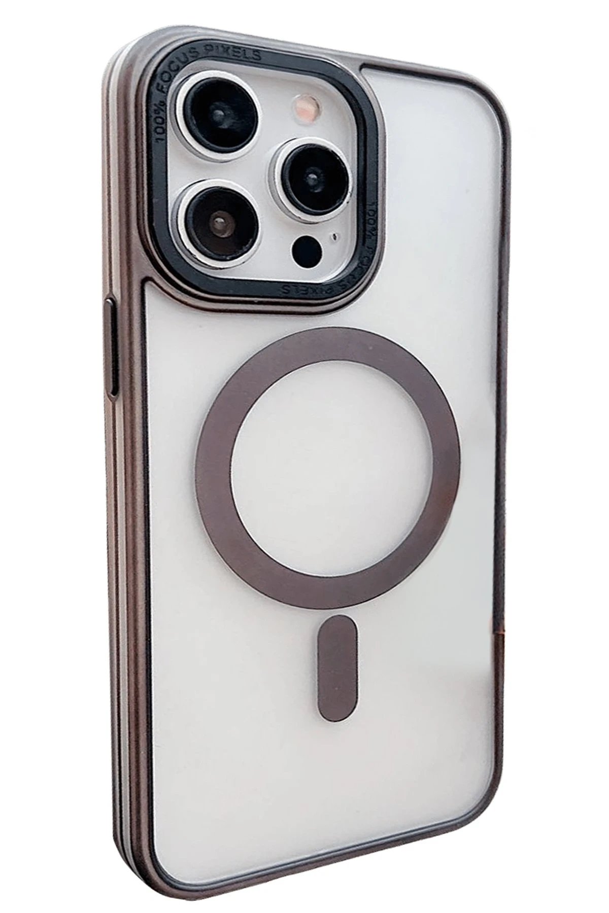 iPhone 14 Pro Montella Magsafe Kapak - Siyah-(5796)