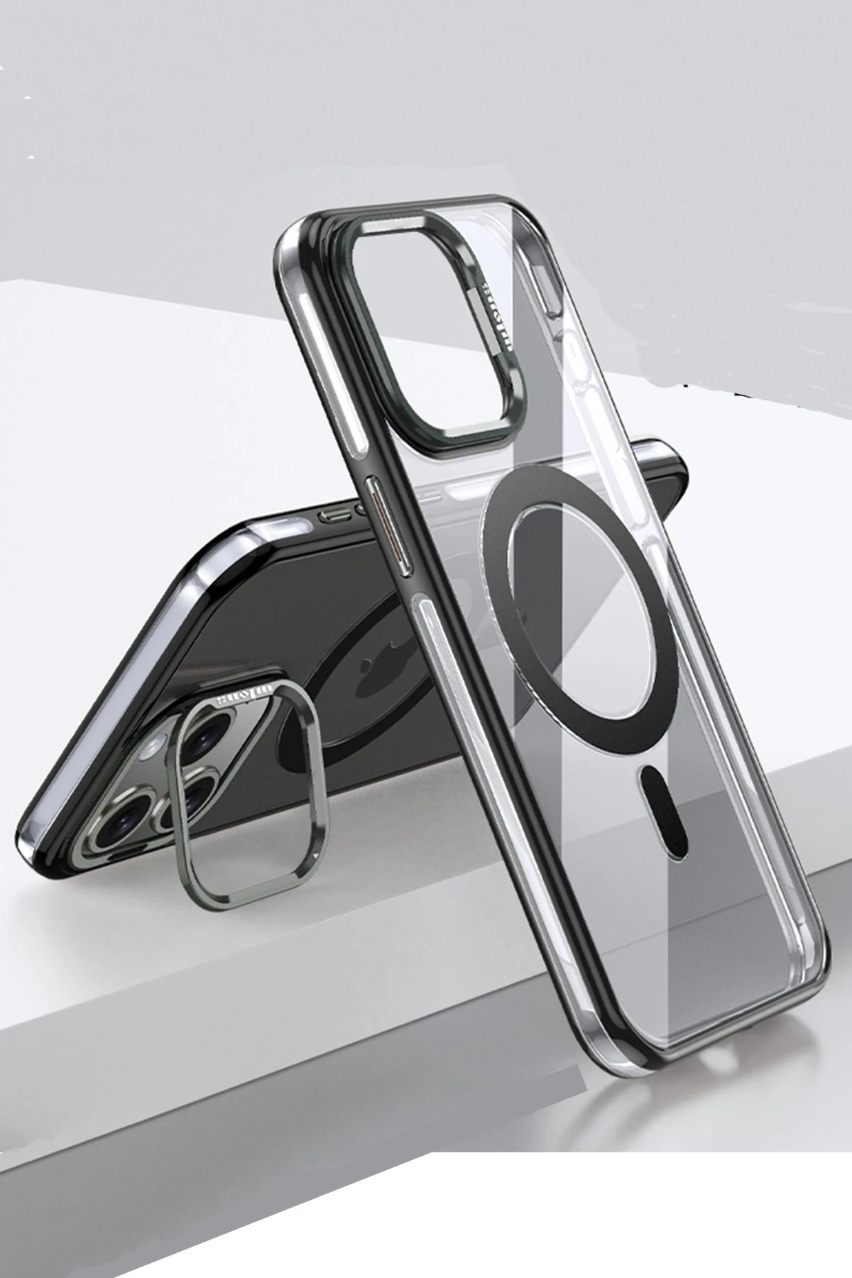 iPhone 14 Pro Drop Magsafe Kapak - Siyah-(5796)