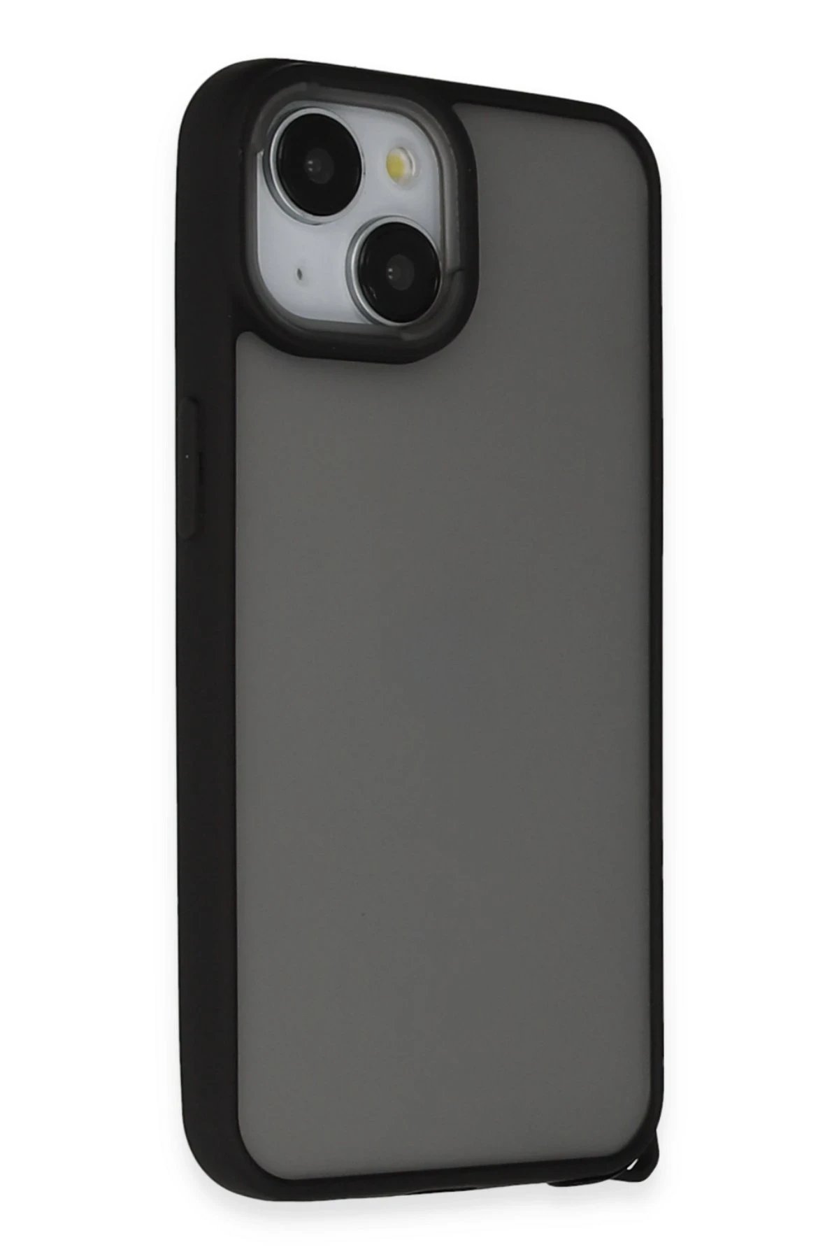 iPhone 15 Kılıf Elegant Kapak - Siyah-(5796)