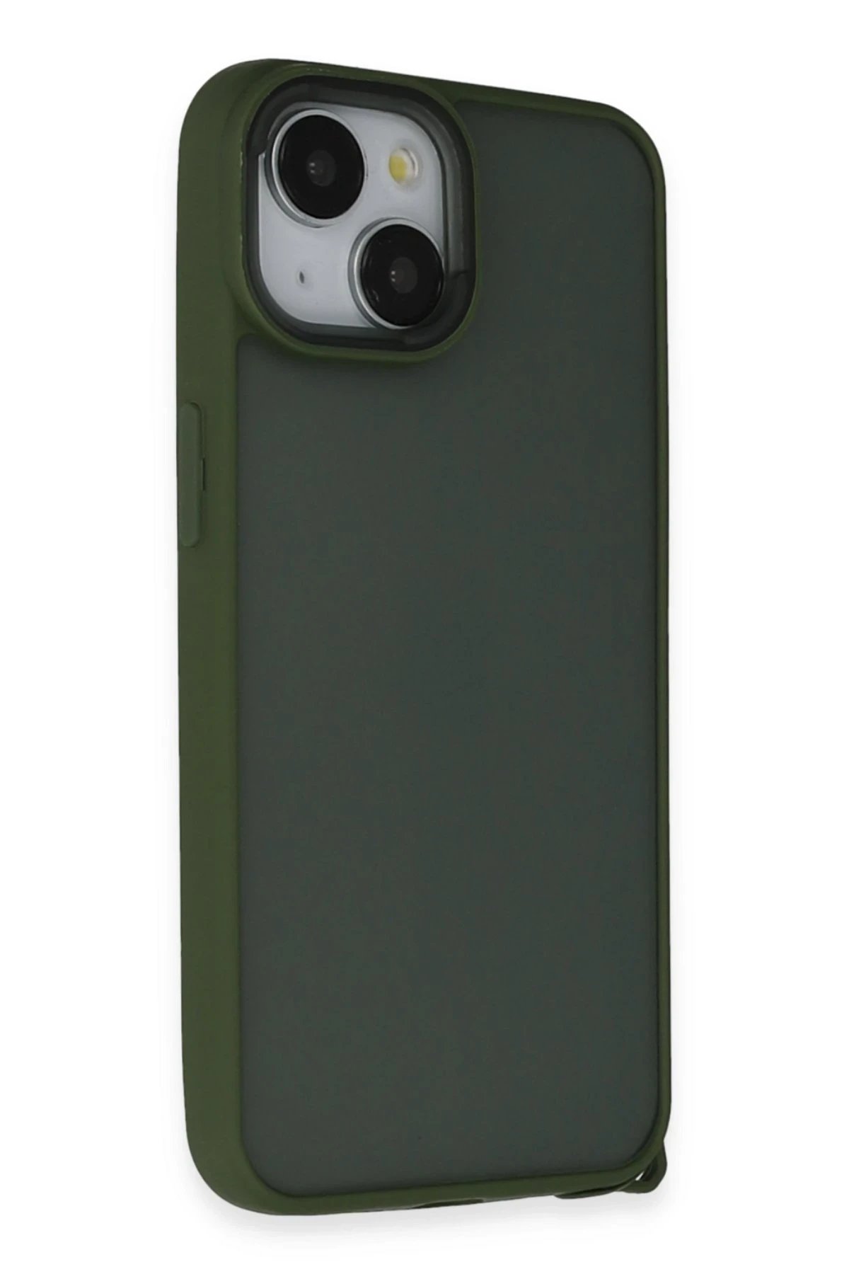 iPhone 15 Kılıf Elegant Kapak - Yeşil-(5796)