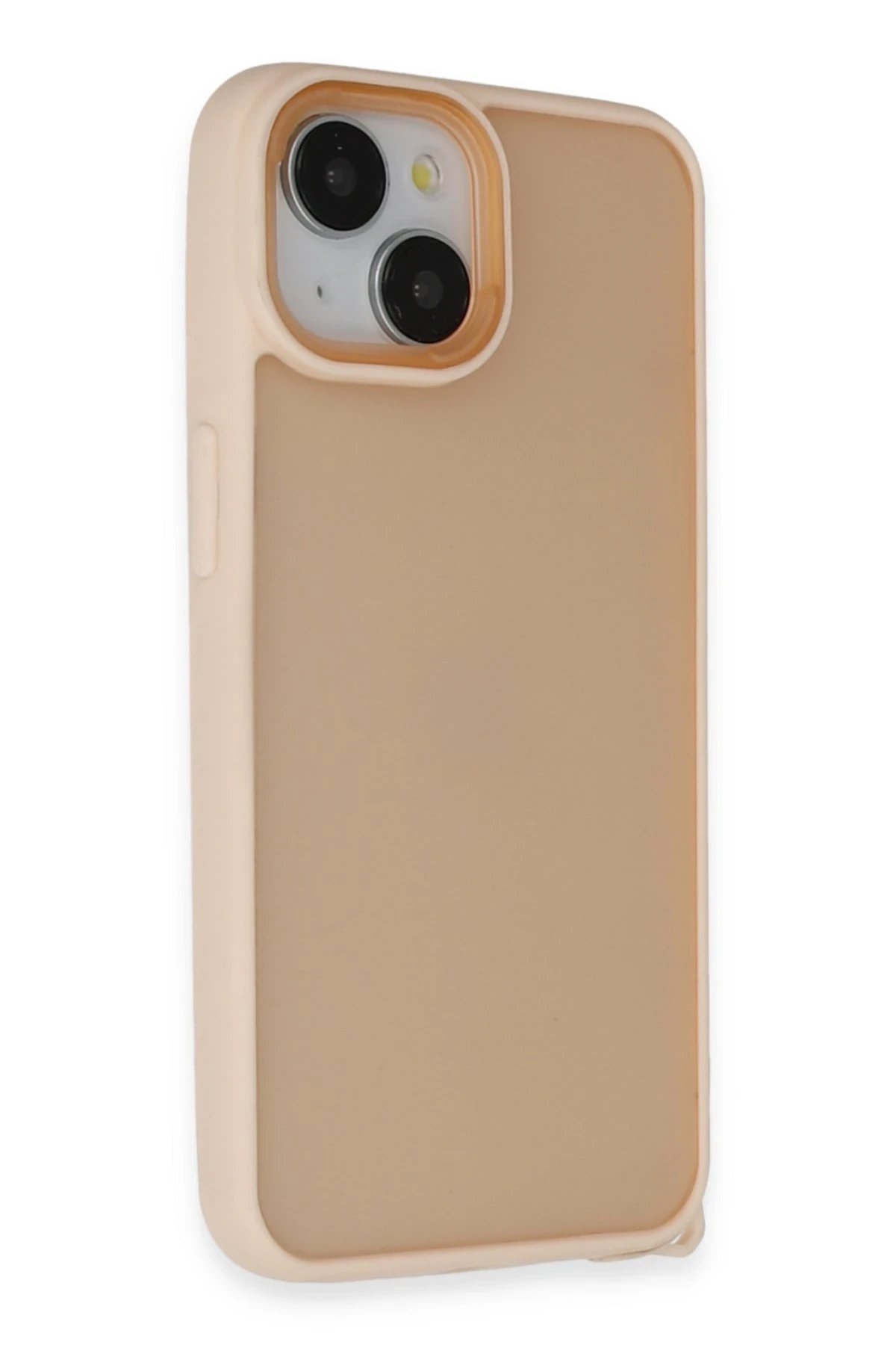 iPhone 15 Kılıf Elegant Kapak - Pudra-(5796)