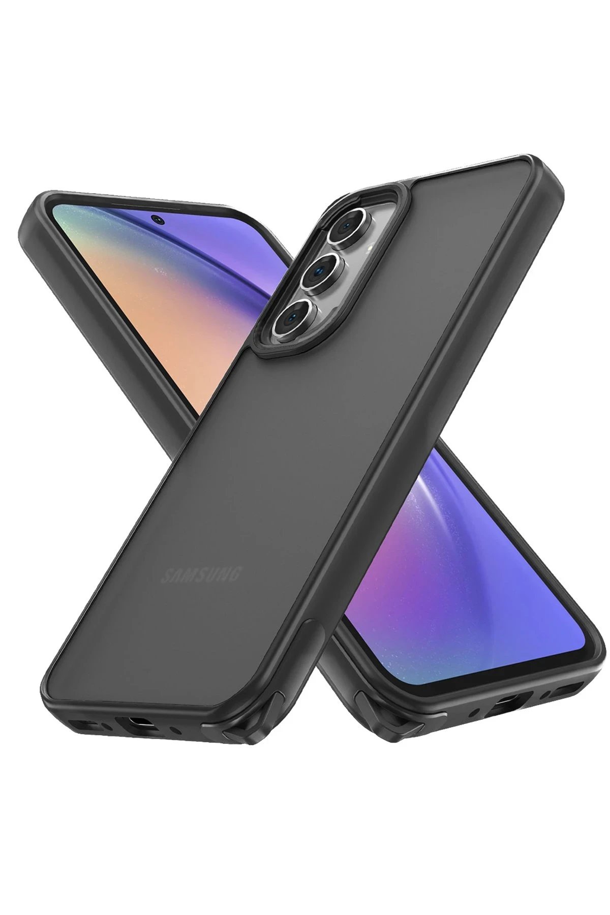 Samsung Galaxy A34 5G Kılıf Elegant Kapak - Siyah-(5796)