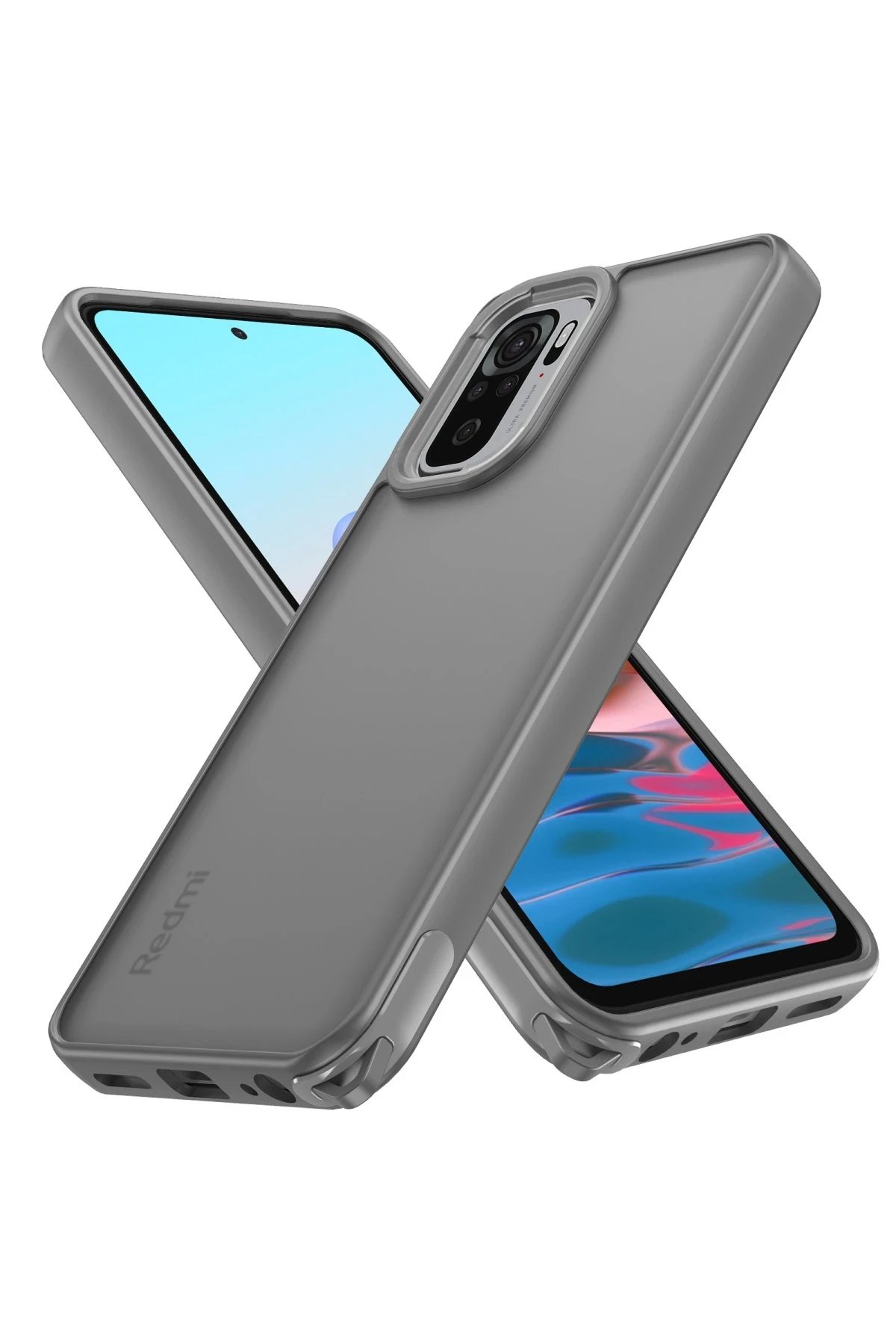 Xiaomi Redmi Note 10 Pro Kılıf Elegant Kapak - Titan Gri-(5796)