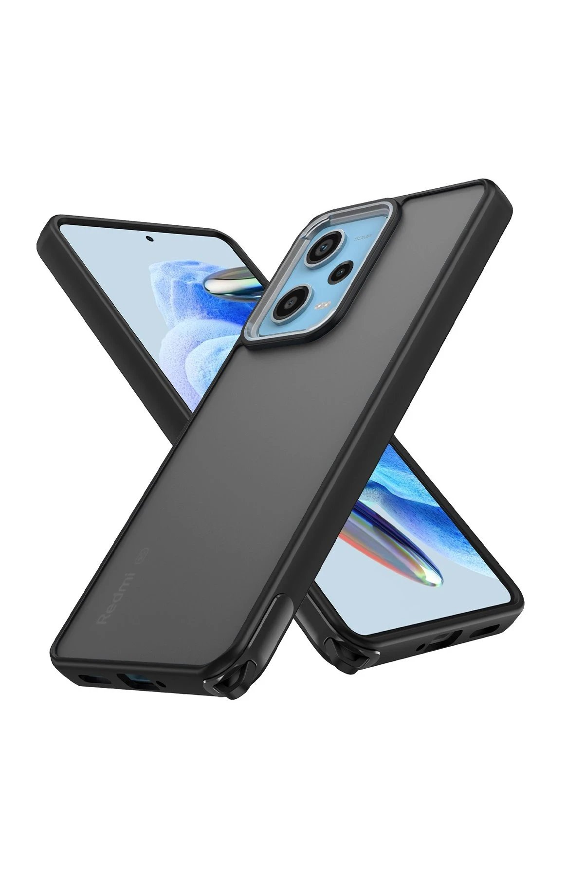 Xiaomi Redmi Note 12 Pro 5G Kılıf Elegant Kapak - Siyah-(5796)