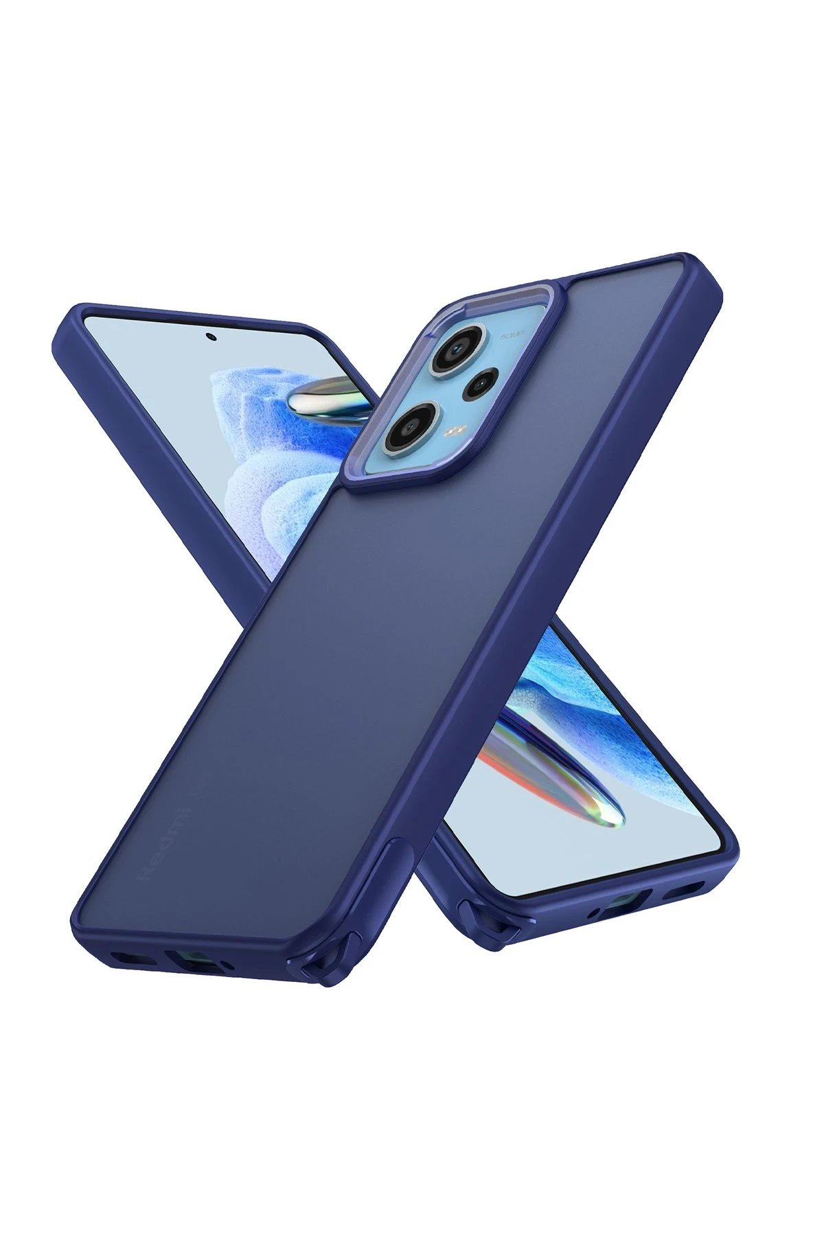 Xiaomi Redmi Note 12 Pro 5G Kılıf Elegant Kapak - Lacivert-(5796)