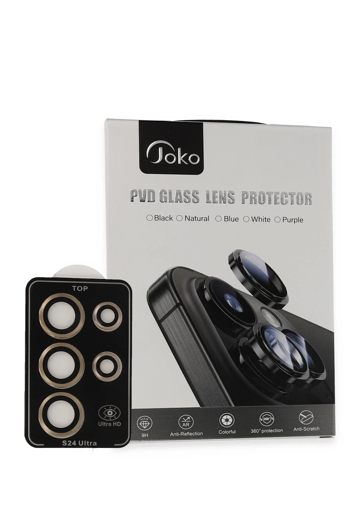 Samsung Galaxy S23 Ultra PVD Metal Kamera Lens - Gold-(5796)