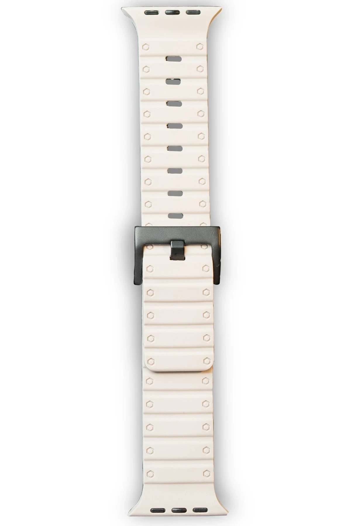 Apple Watch 42mm Magnus Mıknatıslı Silikon Kordon - Yıldız Işığı-(5796)