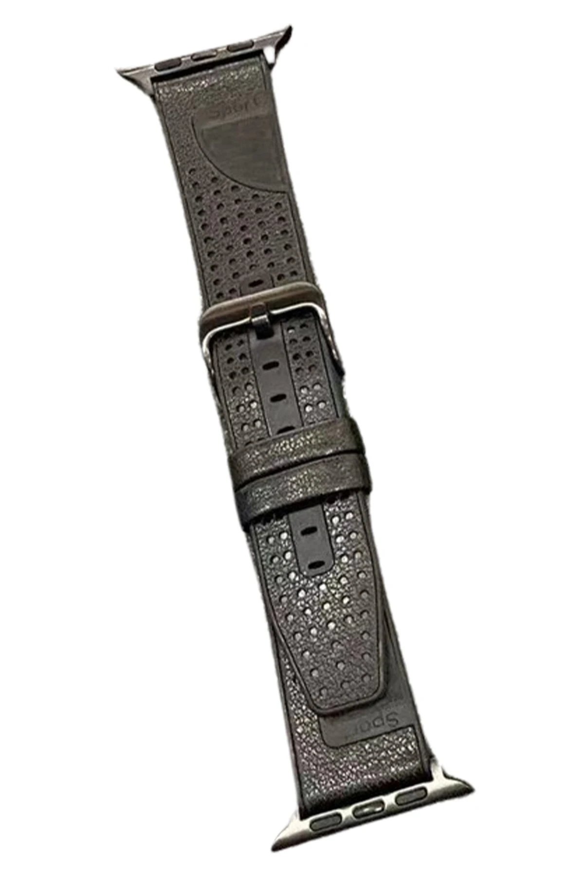 Watch 45mm Buff Deri Kordon - Siyah-(5796)
