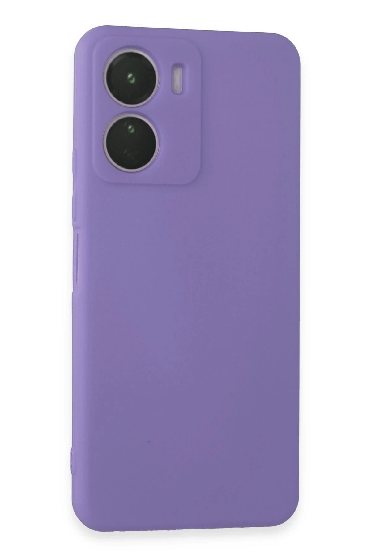 Vivo Y16 Kılıf First Silikon - Lila-(5796)