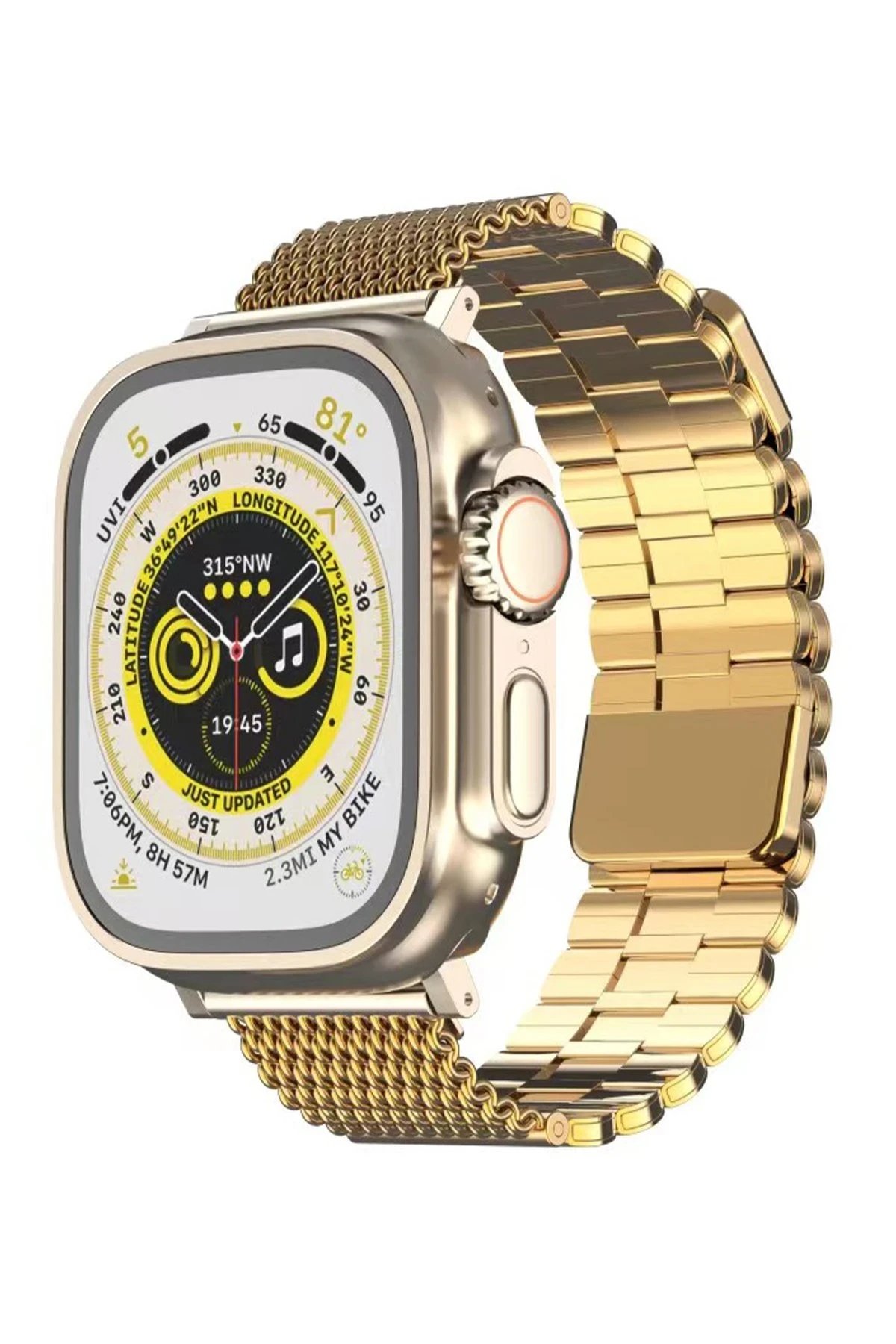 Apple Watch 42mm Ascend Metal Kordon - Gold-(5796)