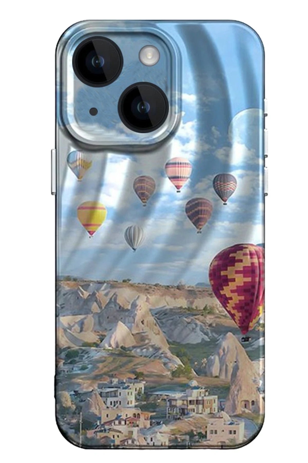 iPhone 15 Kılıf Crew Desenli Kapak - Kapadokya-(5796)