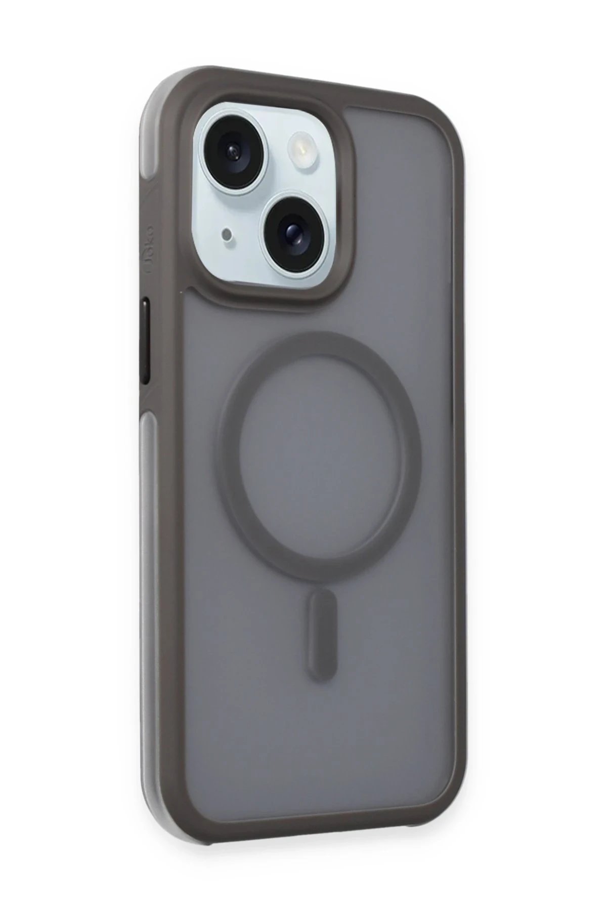 iPhone 15 Toras Airbag Magsafe Kapak - Titan Gri-(5796)