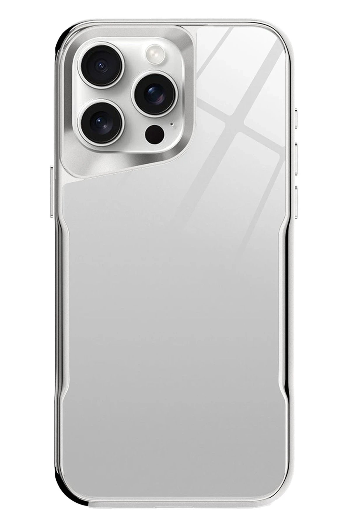 iPhone 14 Pro Craft Kapak - Gümüş-(5796)