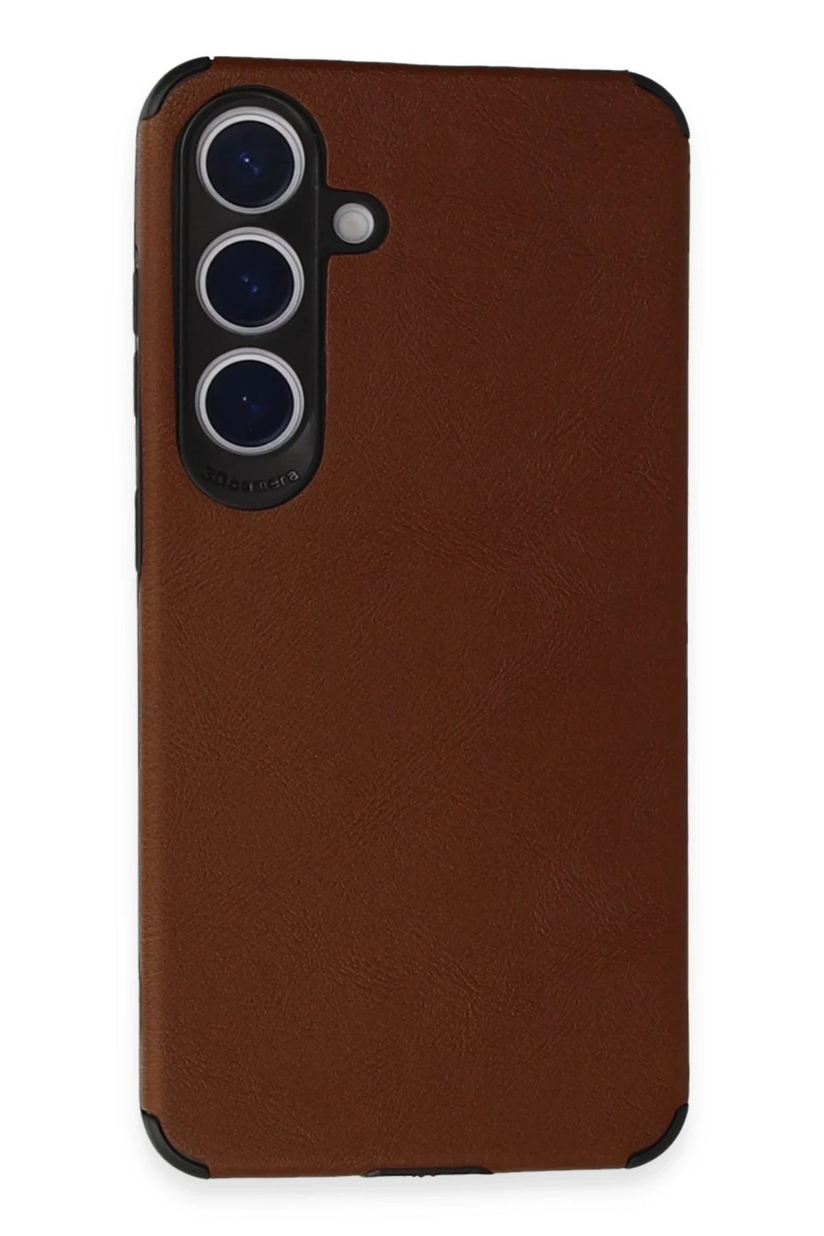 Samsung Galaxy S24 Kılıf Loop Deri Silikon - Kahverengi-(5796)