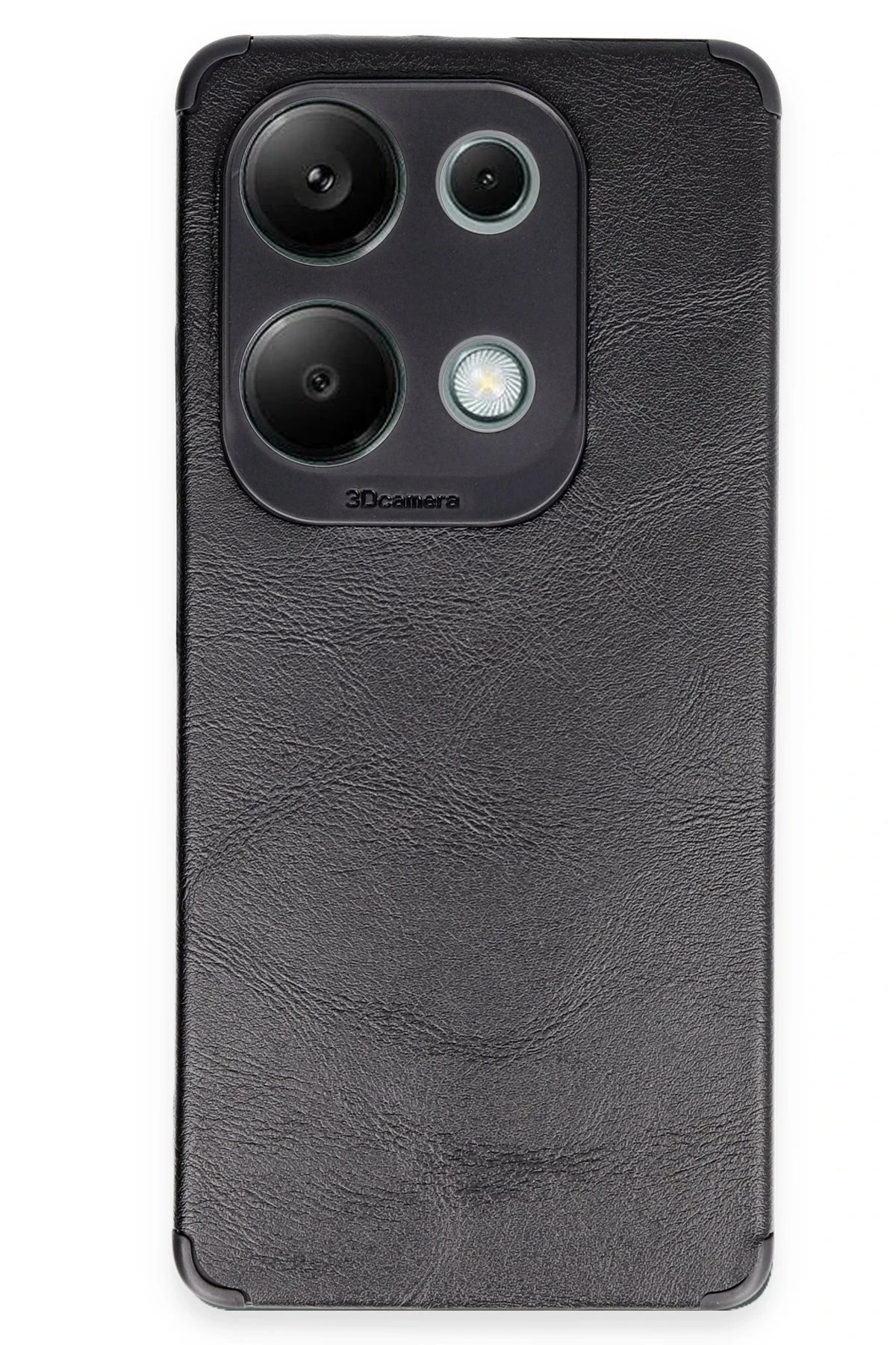 Xiaomi Redmi Note 13 4G Kılıf Loop Deri Silikon - Siyah-(5796)