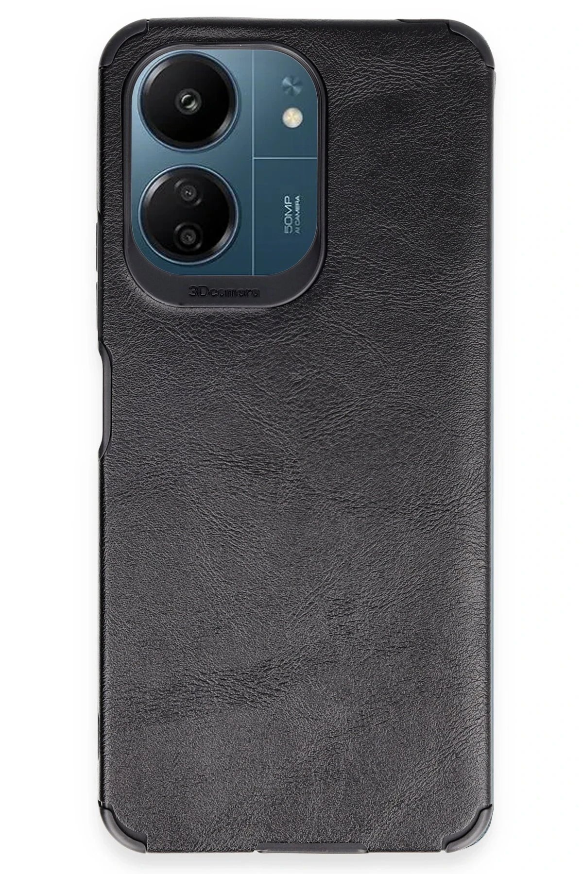 Xiaomi Redmi 13C Kılıf Loop Deri Silikon - Siyah-(5796)