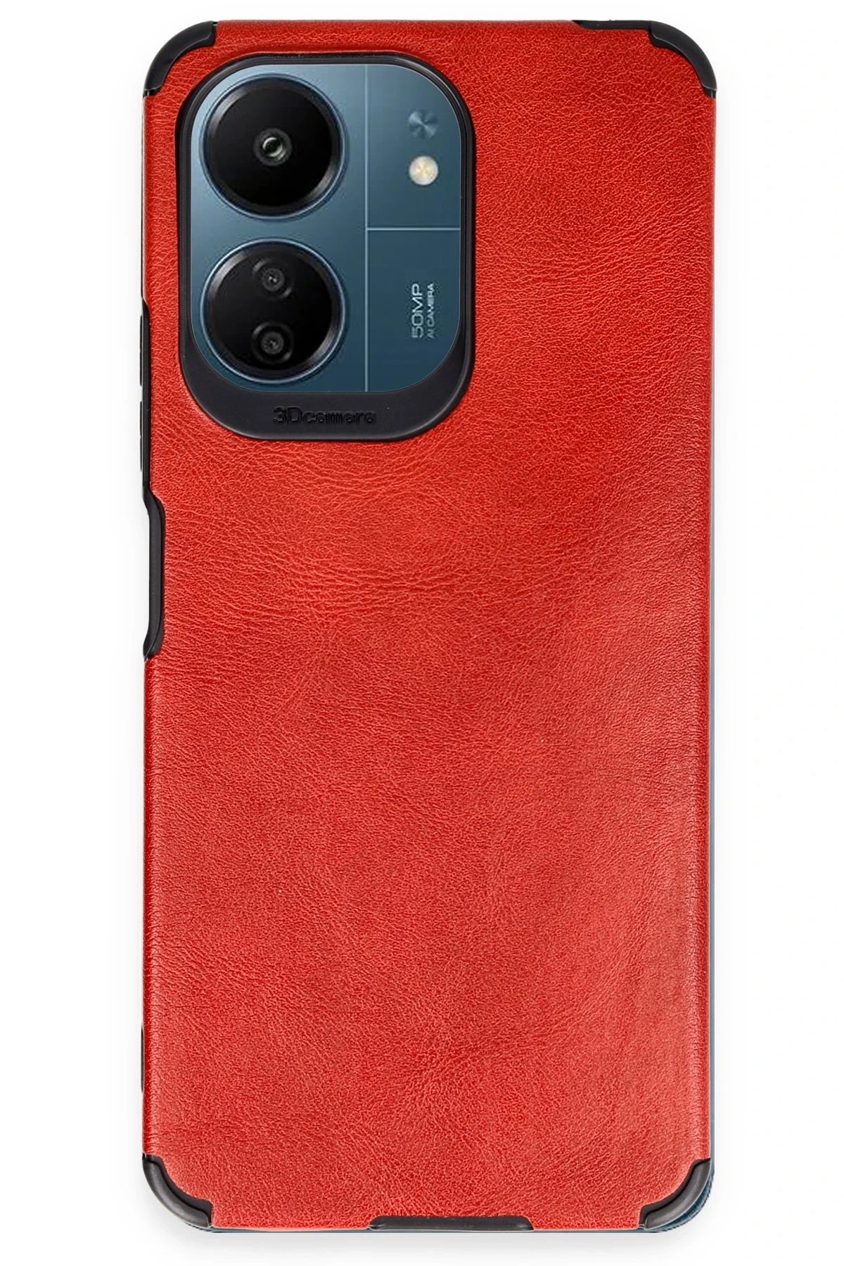 Xiaomi Redmi 13C Kılıf Loop Deri Silikon - Kırmızı-(5796)