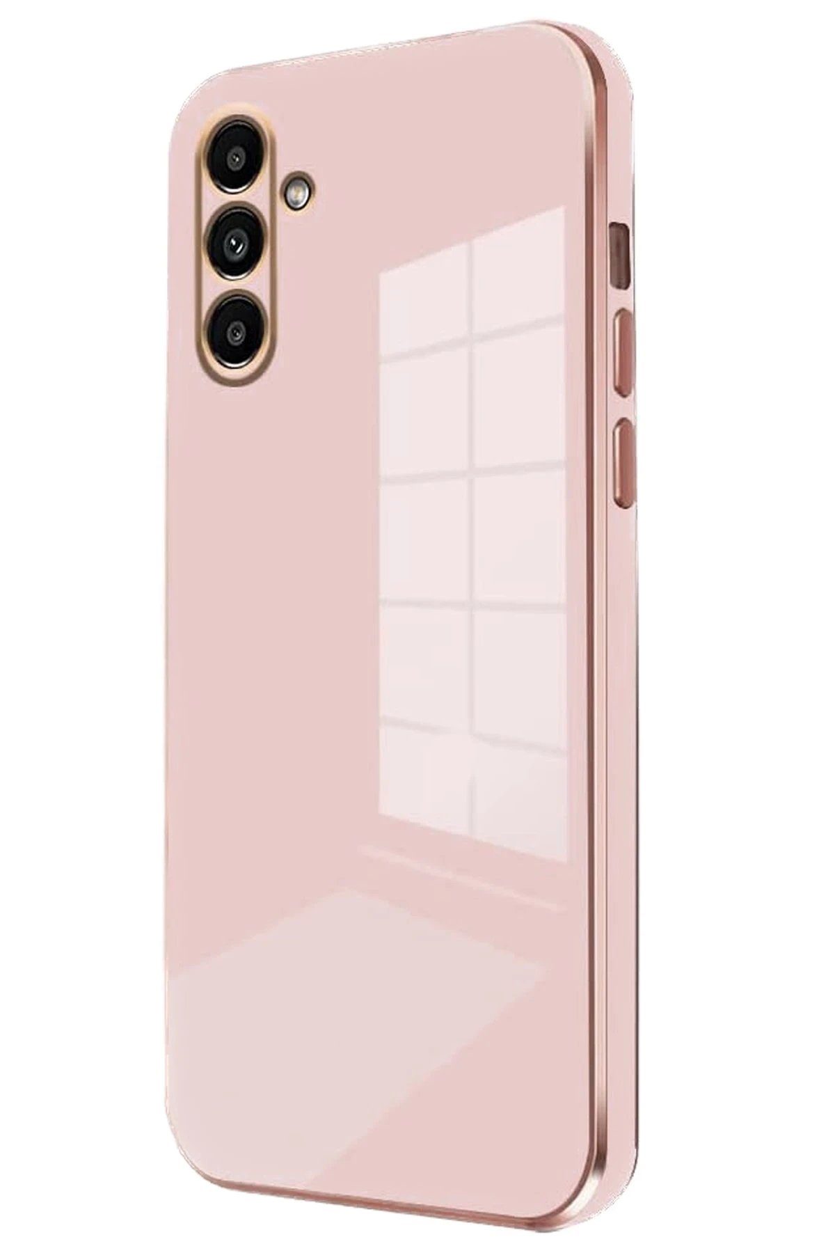 Samsung Galaxy A15 4G Kılıf Volet Silikon - Pembe-(5796)