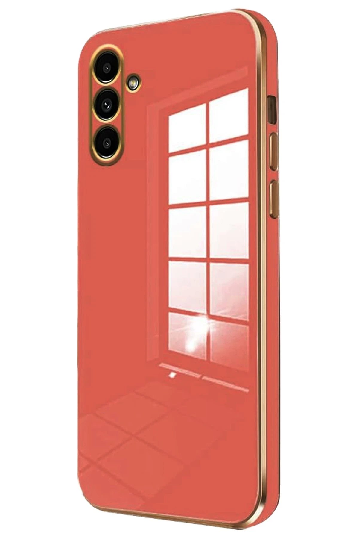 Samsung Galaxy A55 5G Kılıf Volet Silikon - Kırmızı-(5796)