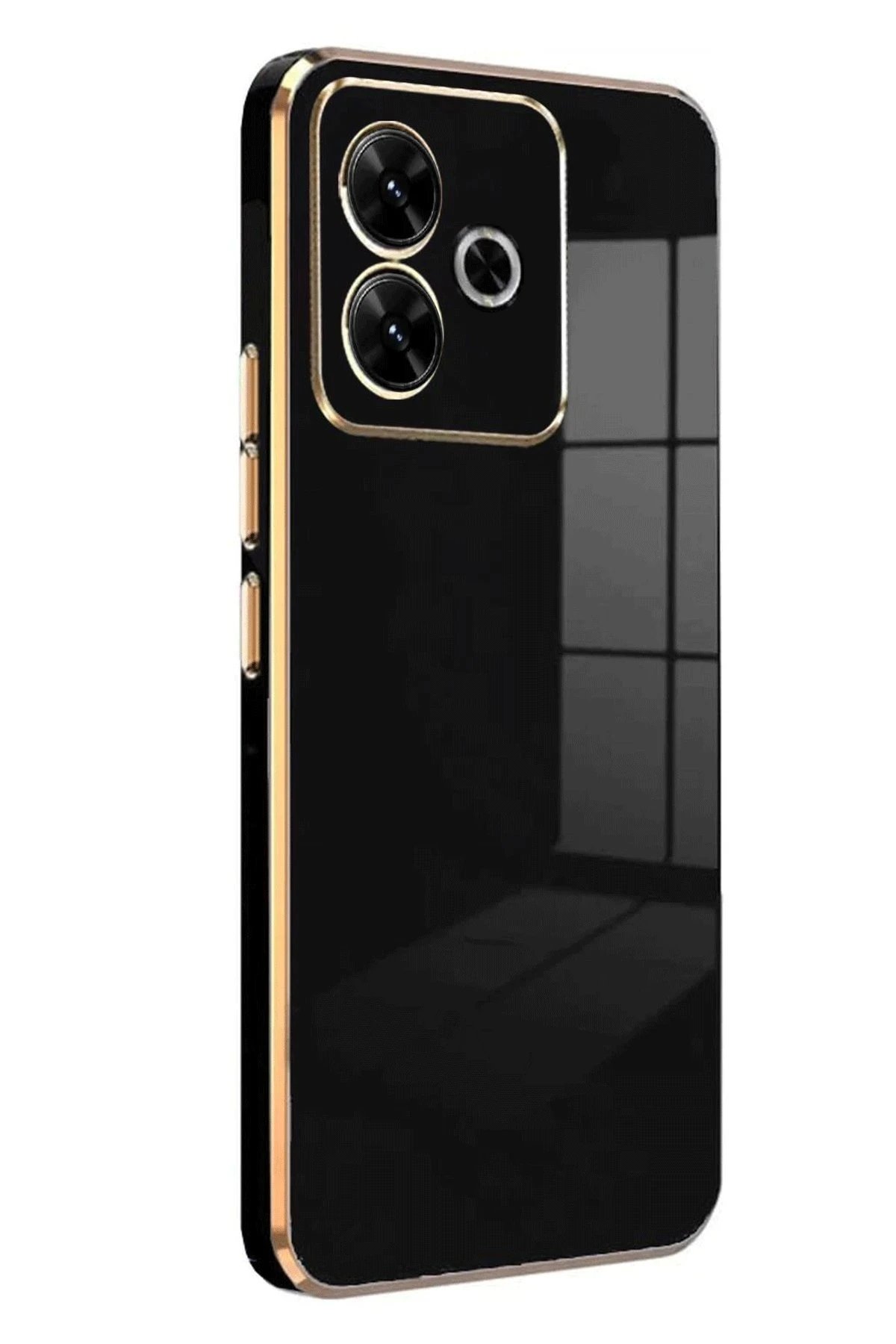Xiaomi Redmi 13 4G Kılıf Volet Silikon - Siyah-(5796)