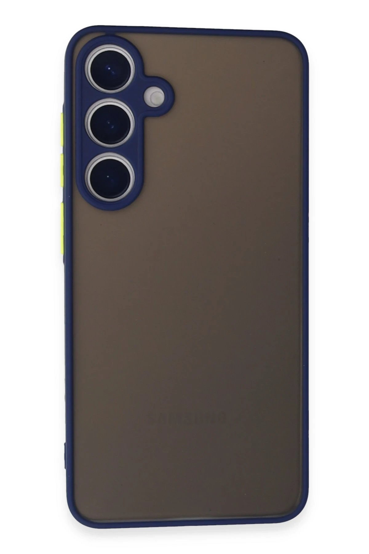 Samsung Galaxy S24 Kılıf Montreal Silikon Kapak - Lacivert-(5796)