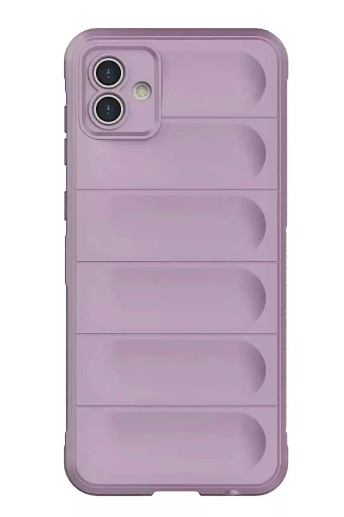 Samsung Galaxy A05 Kılıf Optimum Silikon - Mor-(5796)
