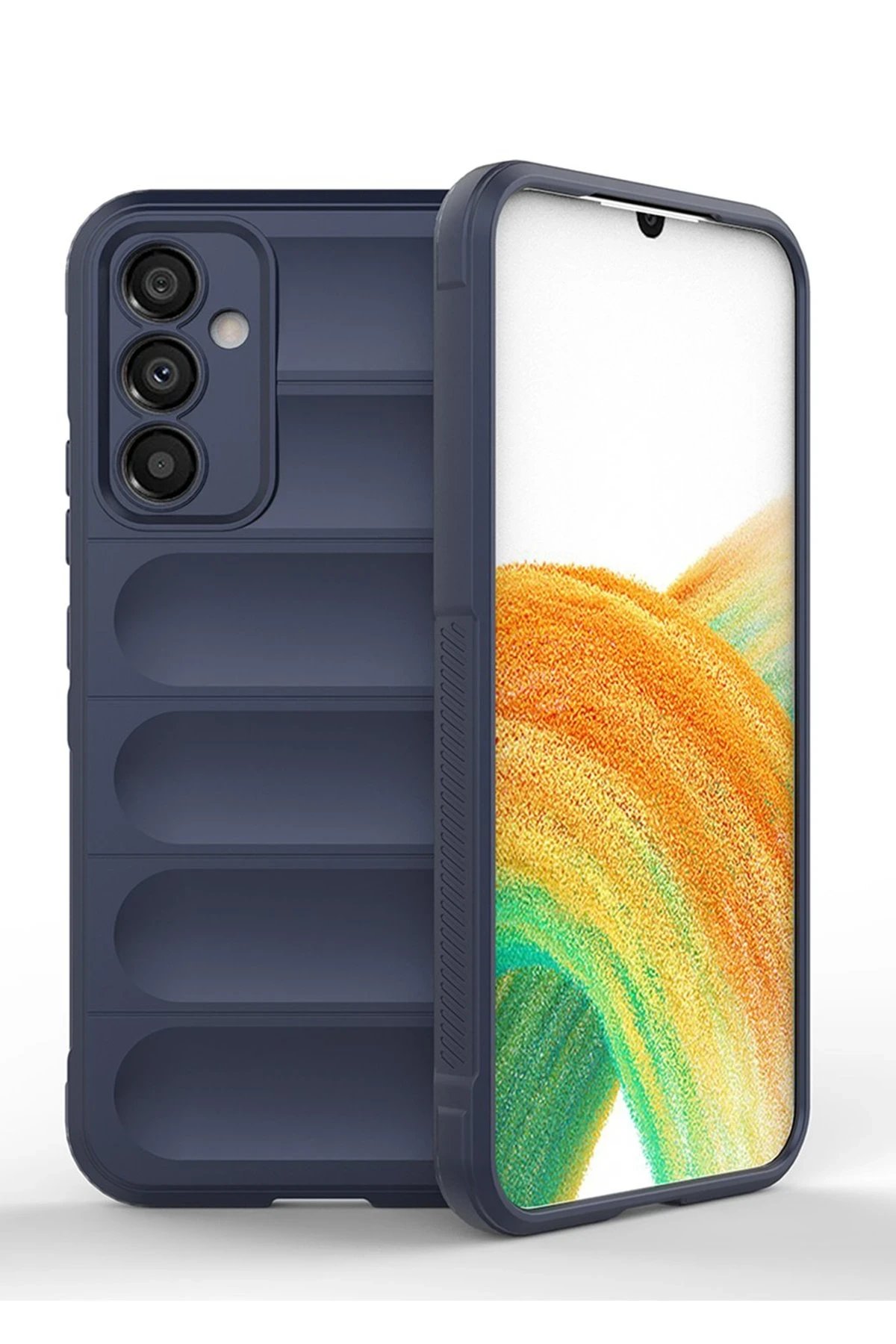 Samsung Galaxy A05S Kılıf Optimum Silikon - Lacivert-(5796)