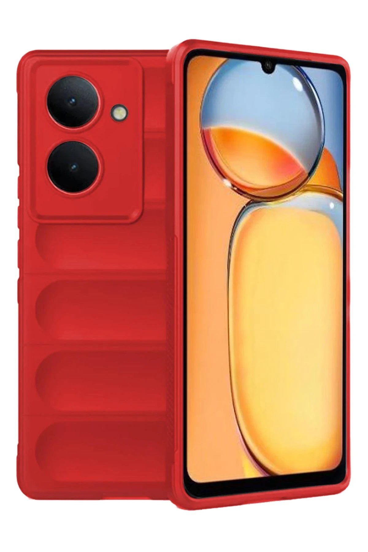 Xiaomi Redmi 13C Kılıf Optimum Silikon - Kırmızı-(5796)