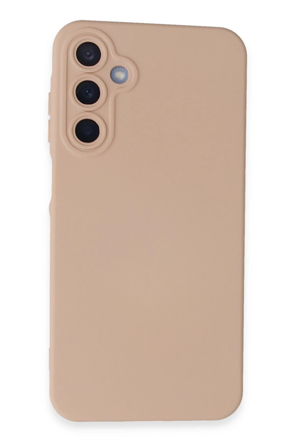 Samsung Galaxy A15 4G Kılıf Nano içi Kadife Silikon - Pudra-(5796)