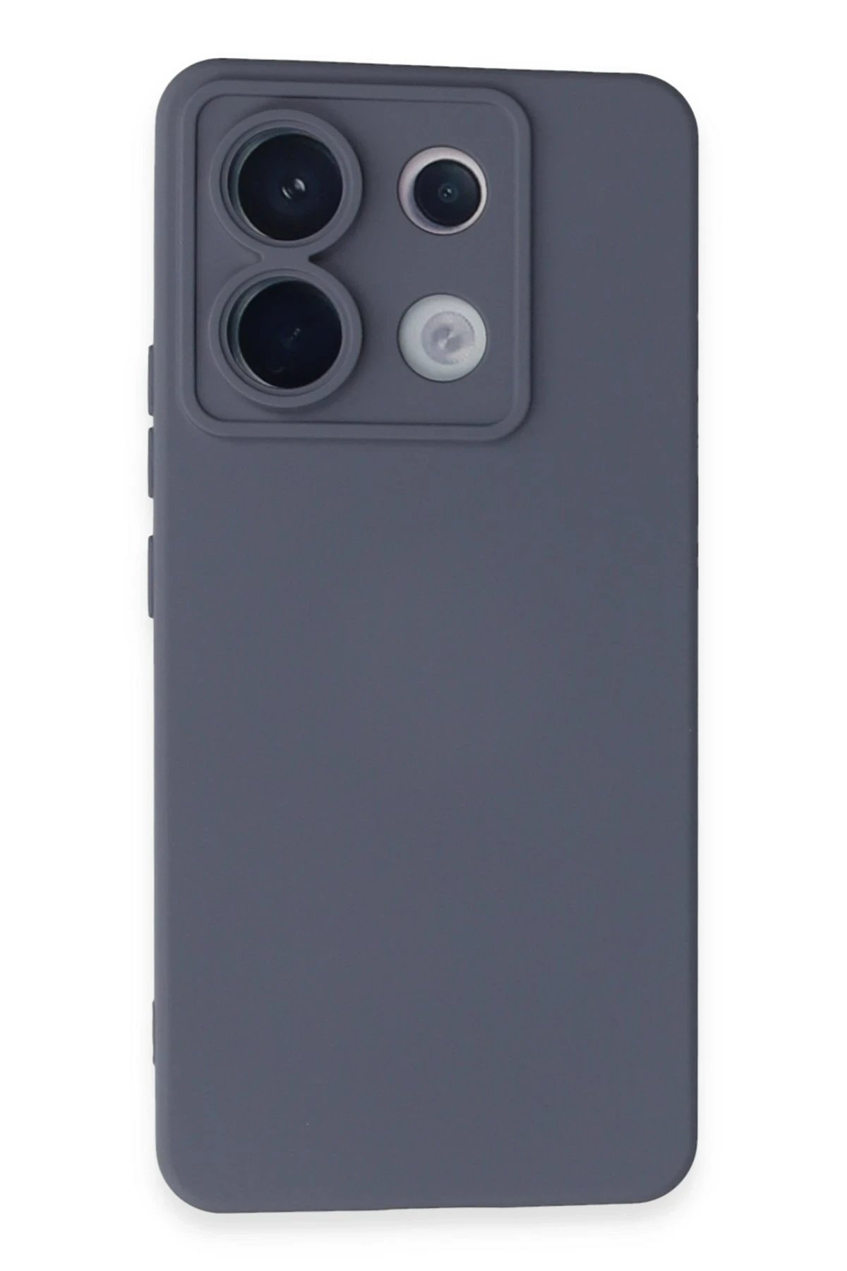 Xiaomi Redmi Note 13 Pro 5G Kılıf Nano içi Kadife Silikon - Gri-(5796)