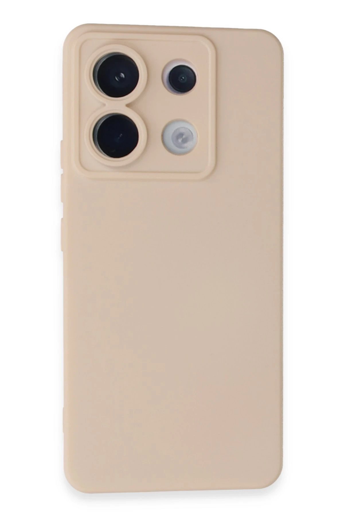Xiaomi Redmi Note 13 Pro 5G Kılıf Nano içi Kadife Silikon - Pudra-(5796)