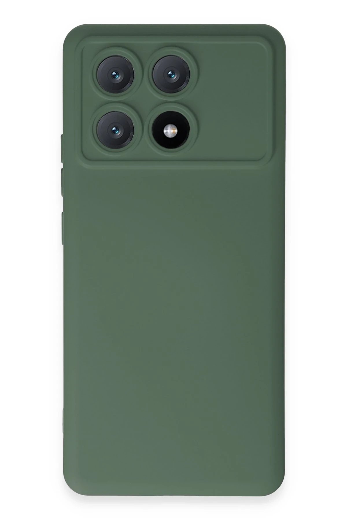 Xiaomi Poco X6 Pro Kılıf Nano içi Kadife Silikon - Koyu Yeşil-(5796)