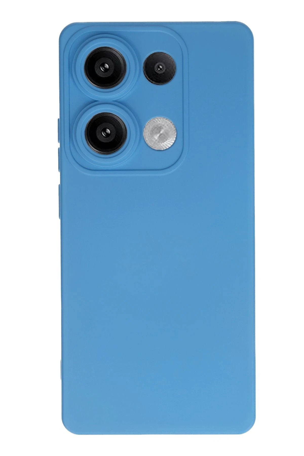 Xiaomi Redmi Note 13 Pro 4G Kılıf Nano içi Kadife Silikon - Mavi-(5796)