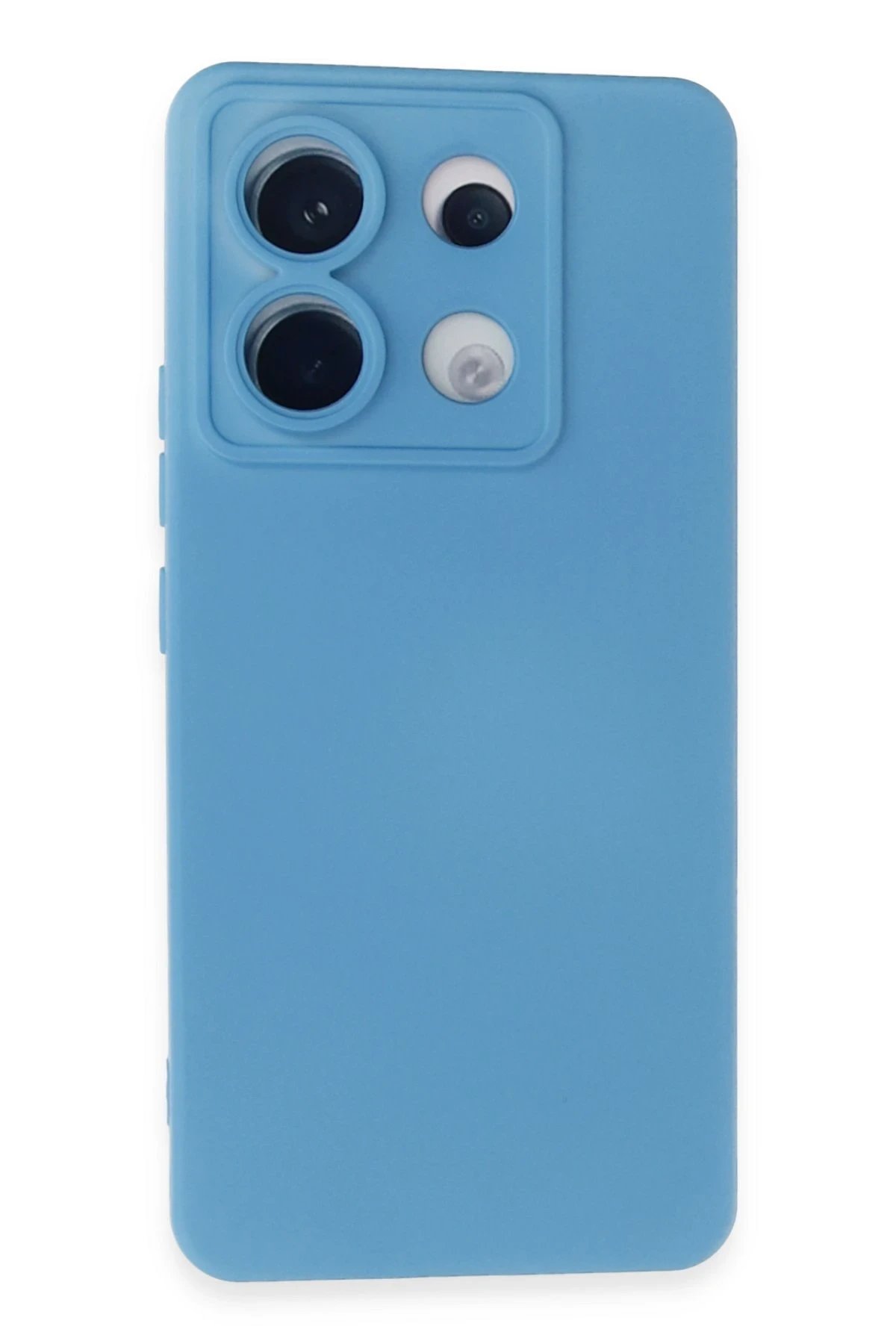 Xiaomi Redmi Note 13 Pro 5G Kılıf Nano içi Kadife Silikon - Mavi-(5796)
