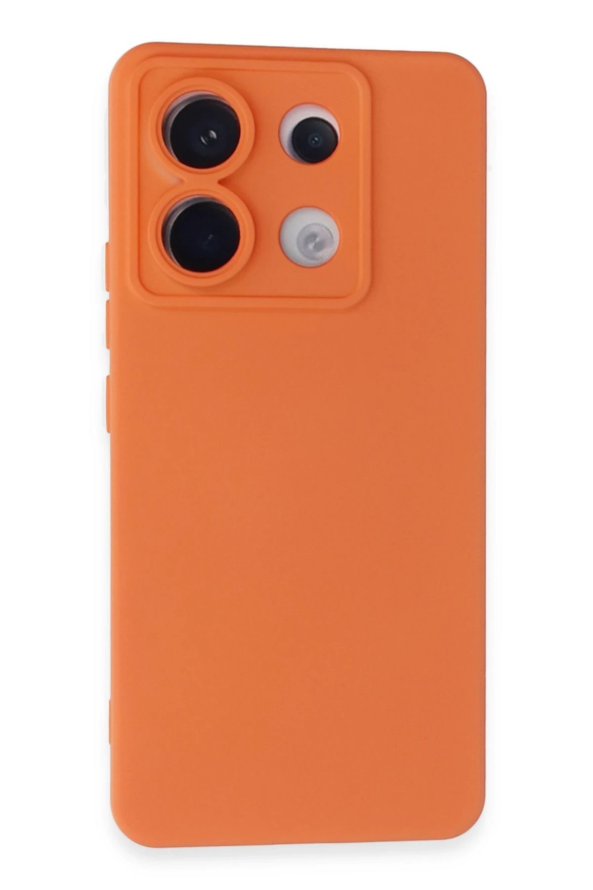 Xiaomi Redmi Note 13 Pro 5G Kılıf Nano içi Kadife Silikon - Turuncu-(5796)