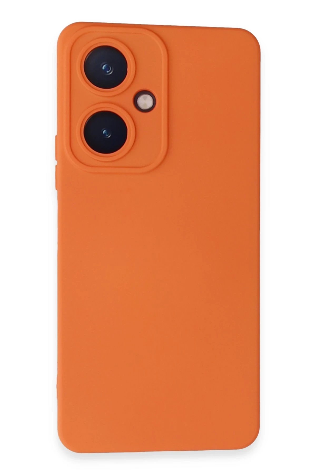 Vivo Y27 Kılıf Nano içi Kadife Silikon - Turuncu-(5796)