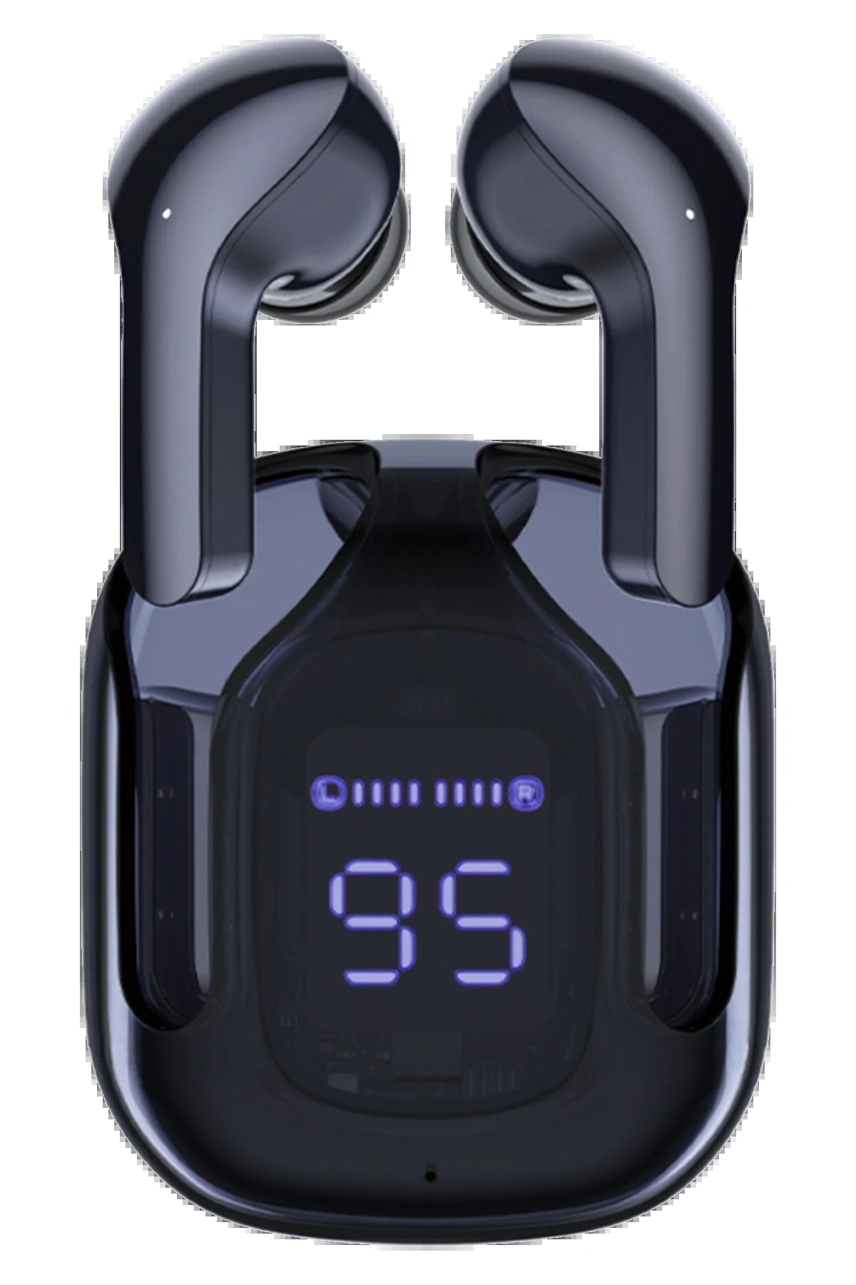 GT13 Dijital Şarj Göstergeli Kablosuz Airpods Kulaklık - Siyah-(5796)