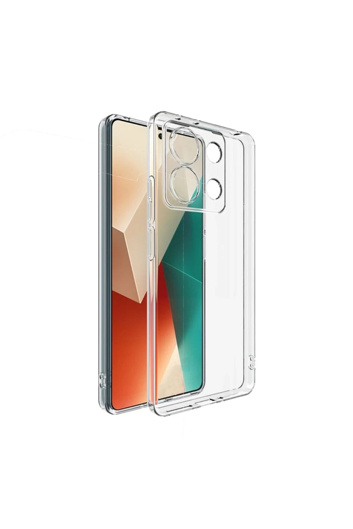 Xiaomi Redmi Note 13 4G Kılıf Lüx Şeffaf Silikon-(5796)