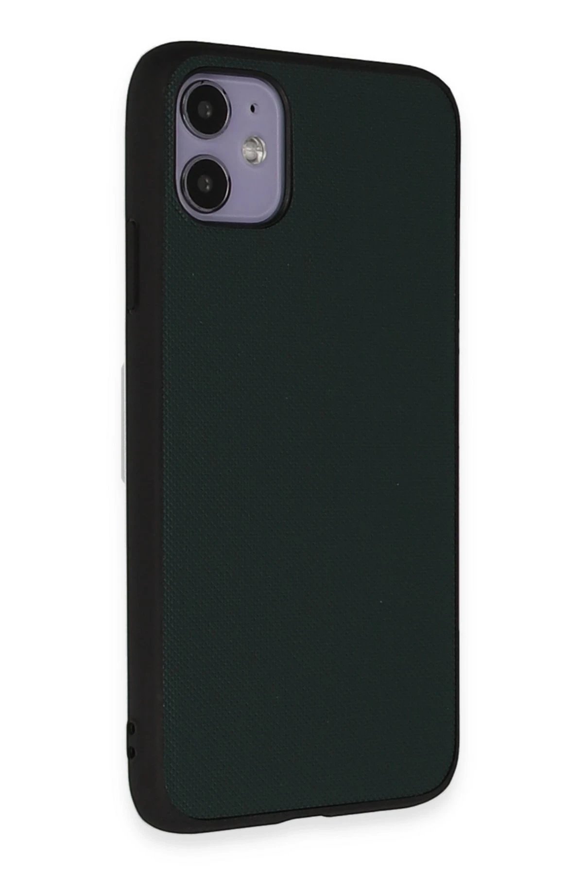 iPhone 11 Kılıf Taft Kapak - Koyu Yeşil-(5796)