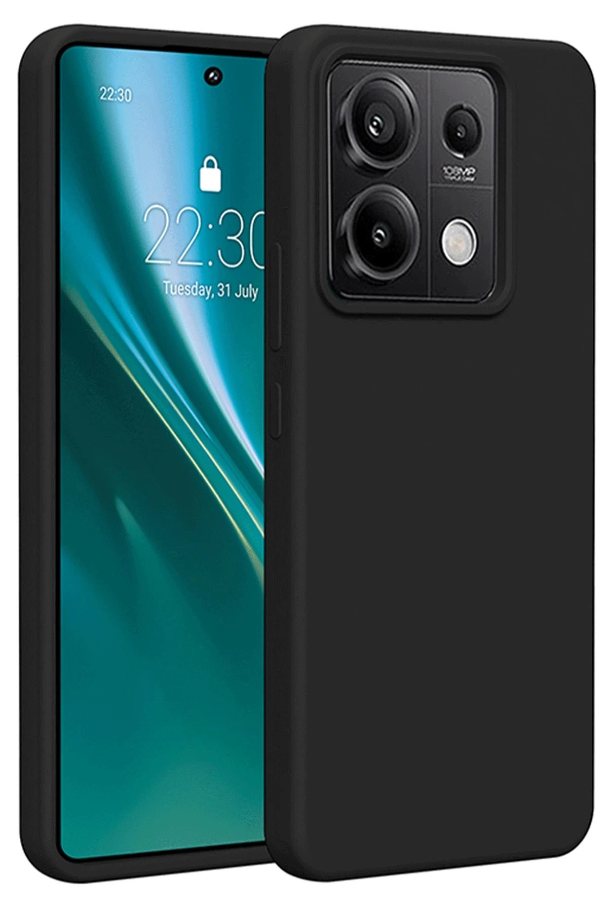 Xiaomi Redmi Note 13 Pro 4G Kılıf First Silikon - Siyah-(5796)
