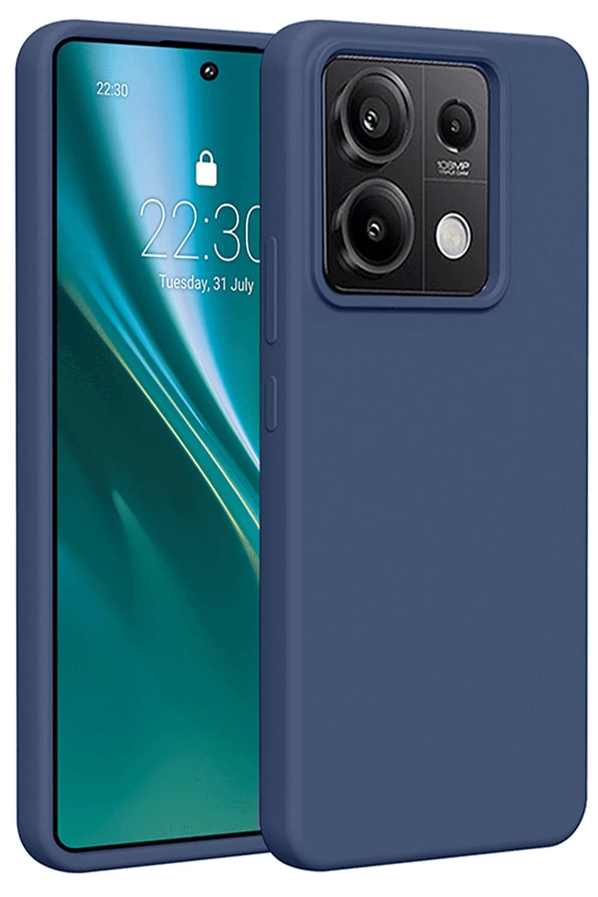 Xiaomi Redmi Note 13 Pro 4G Kılıf First Silikon - Lacivert-(5796)