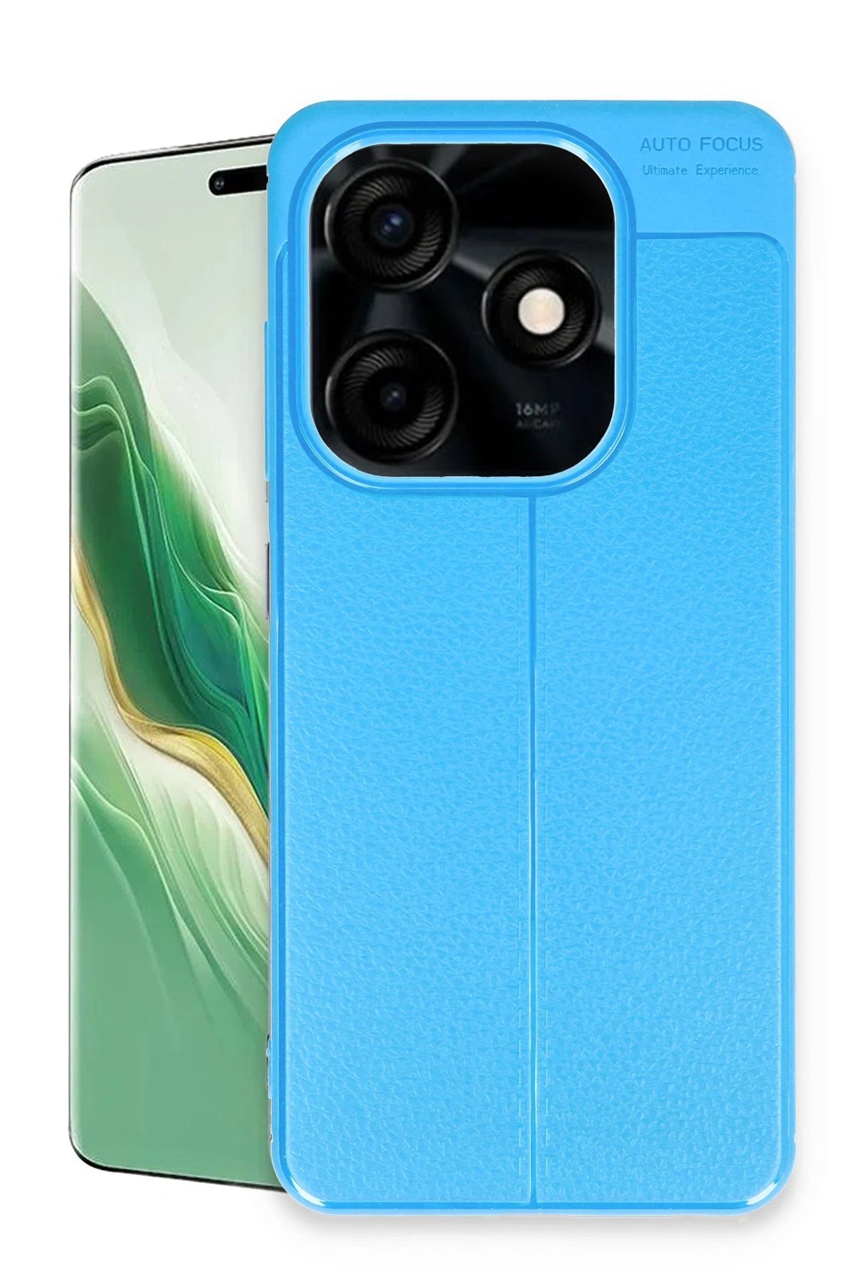 Tecno Spark Go 2024 Kılıf Auto Focus Kapak - Mavi-(5796)